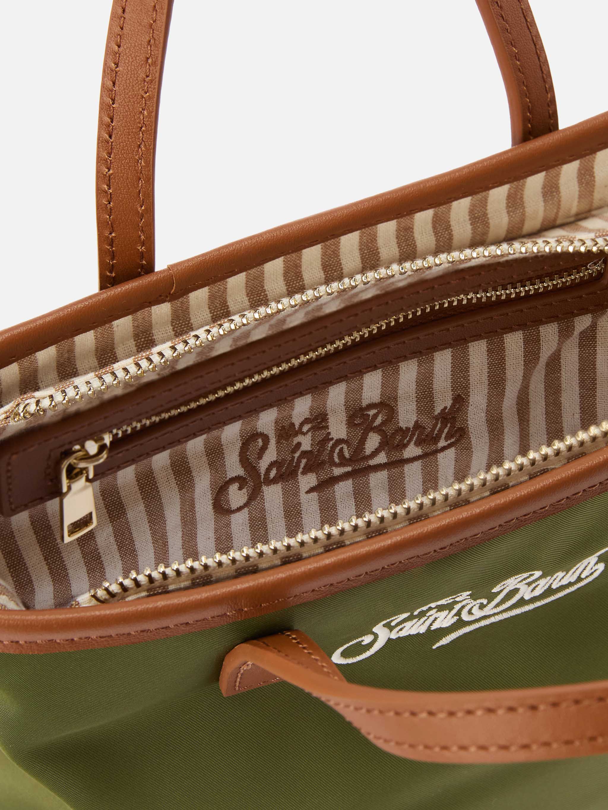 Military green City mini nylon bag - Image 5