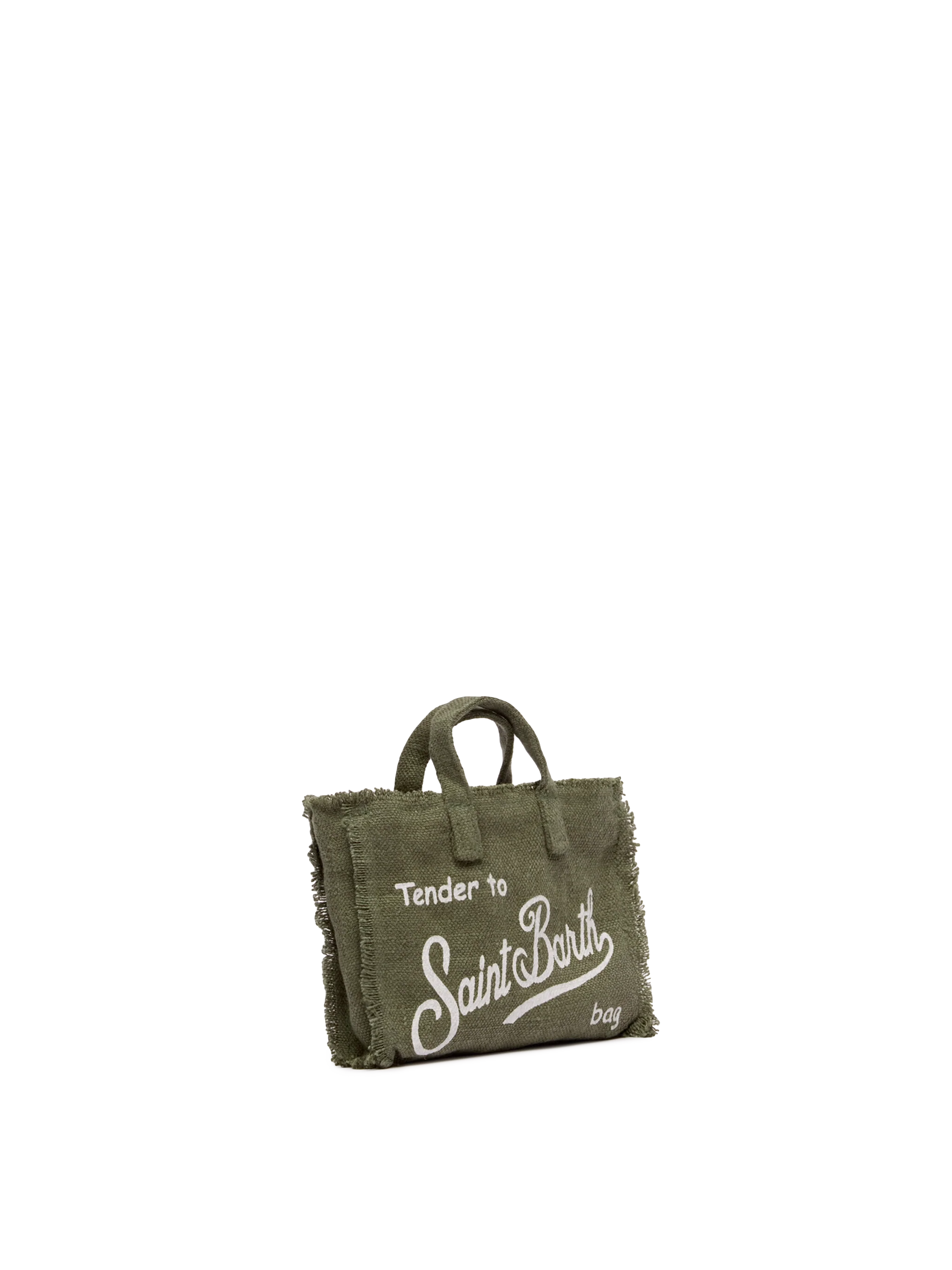 Military green linen Phone Bag - Image 4