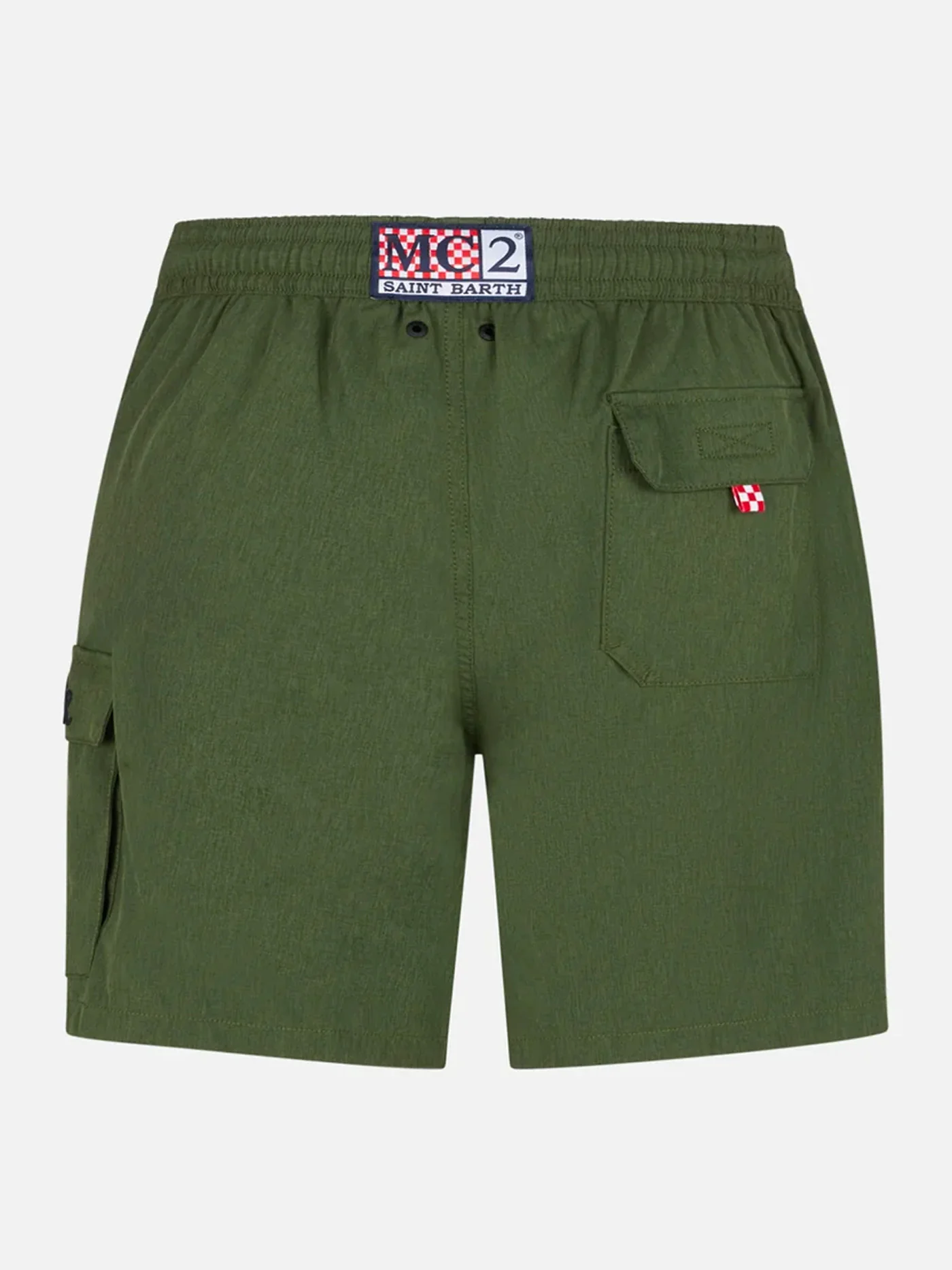 Military green stretch swim shorts Comfort - Image 2
