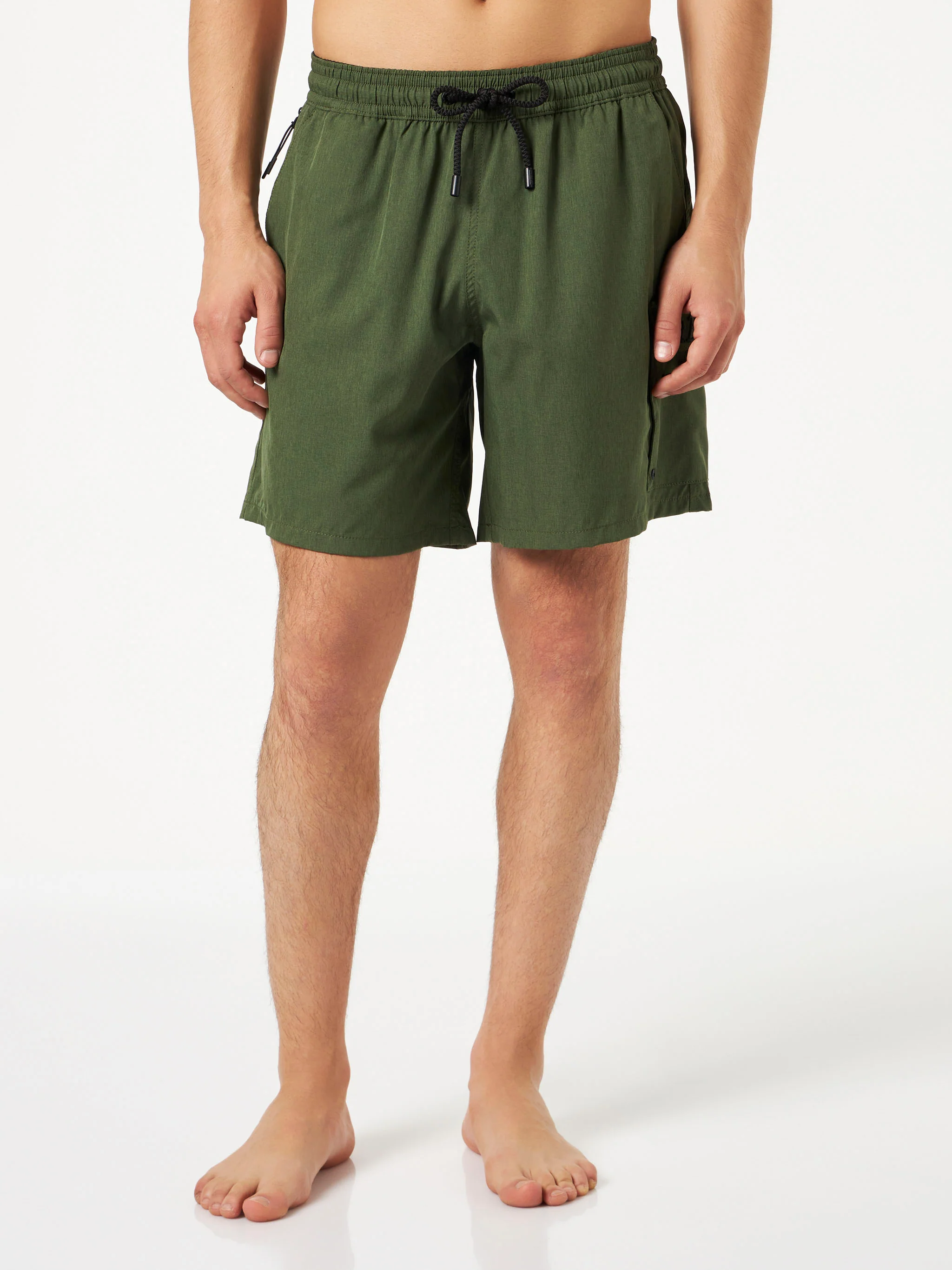 Military green stretch swim shorts Comfort - Image 3