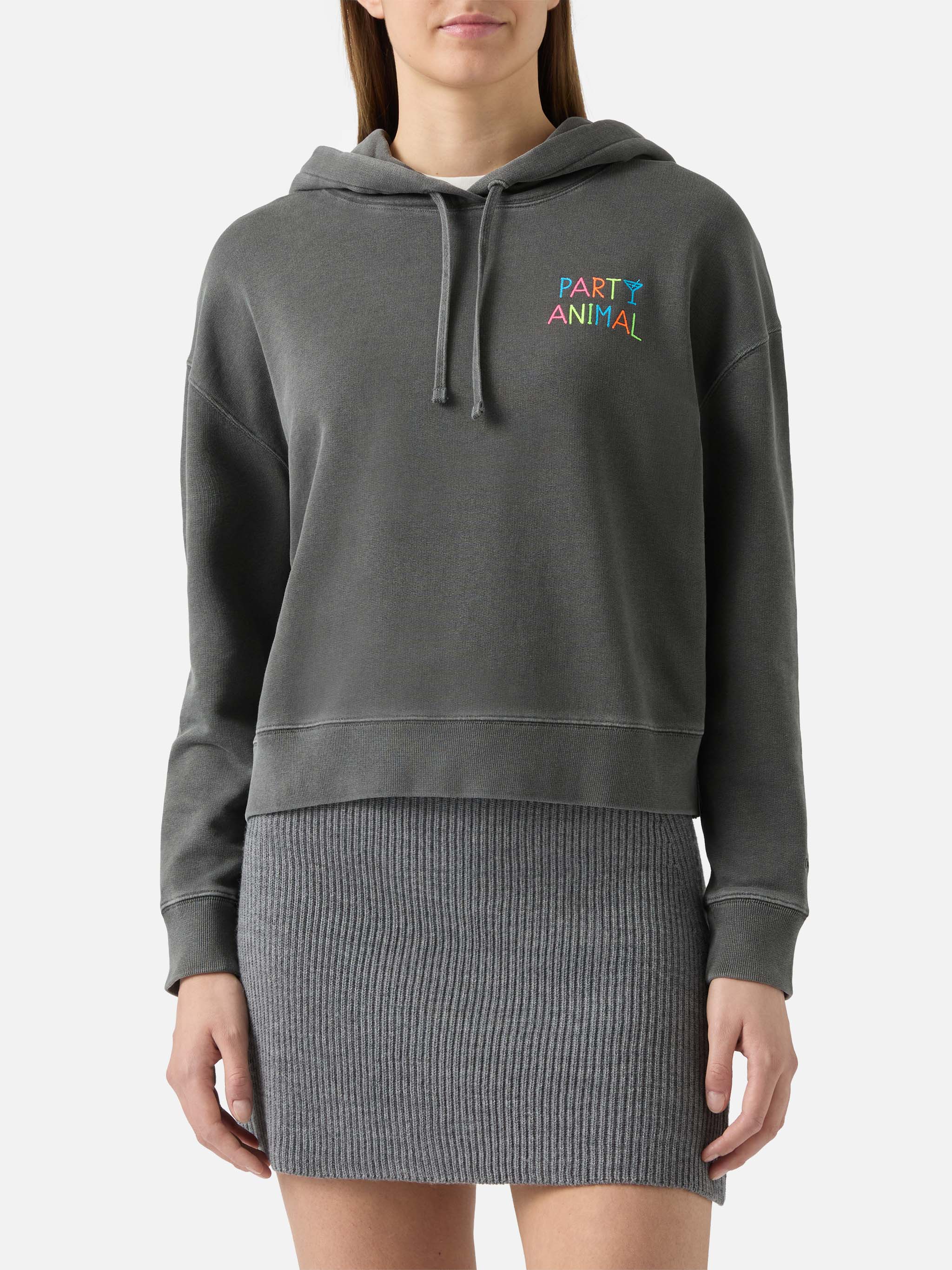 Mindy cotton hoodie with Party Animal embroidery - Image 3