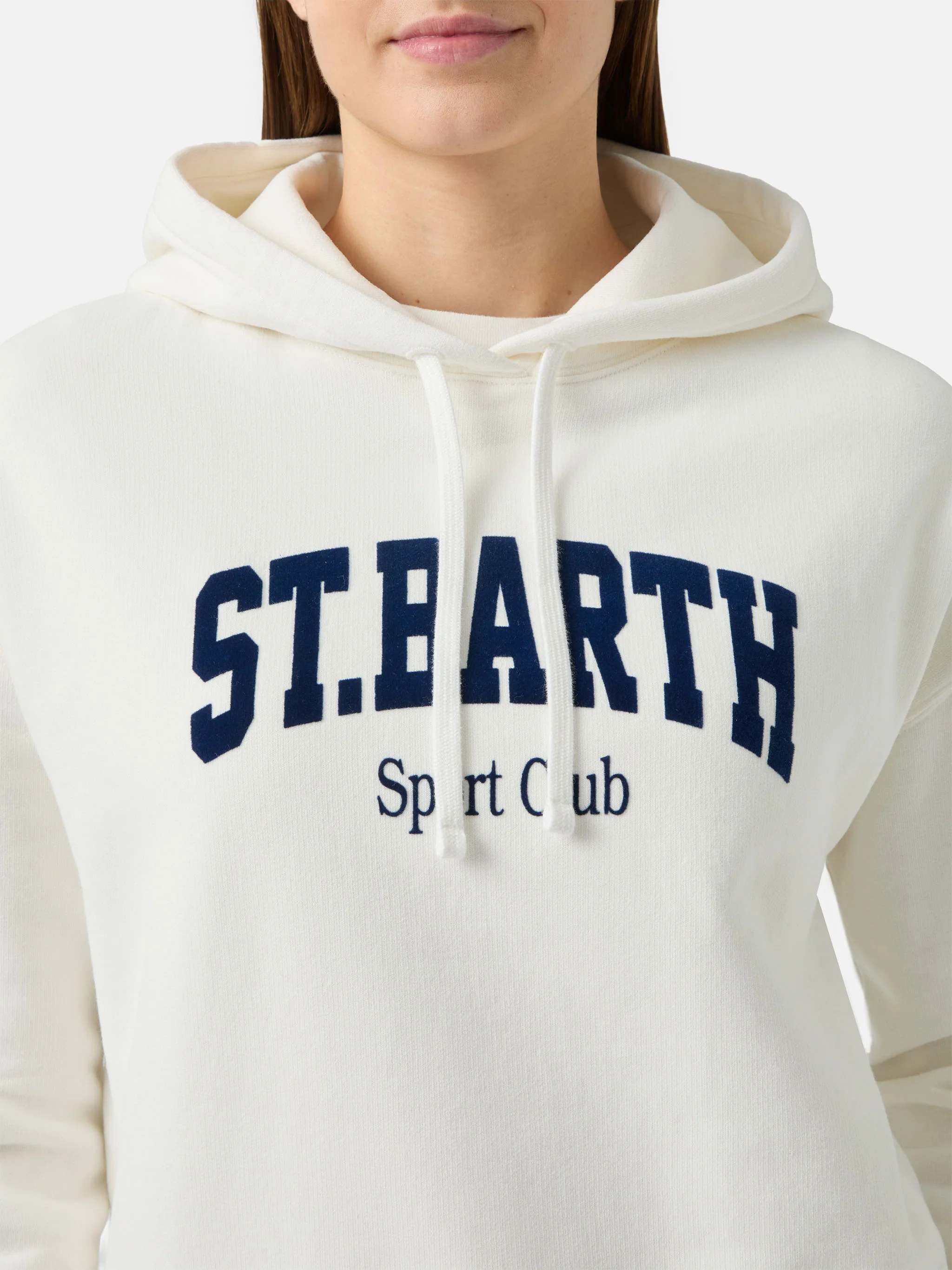 Mindy cotton hoodie with St. Barth Sport Club print - Image 2