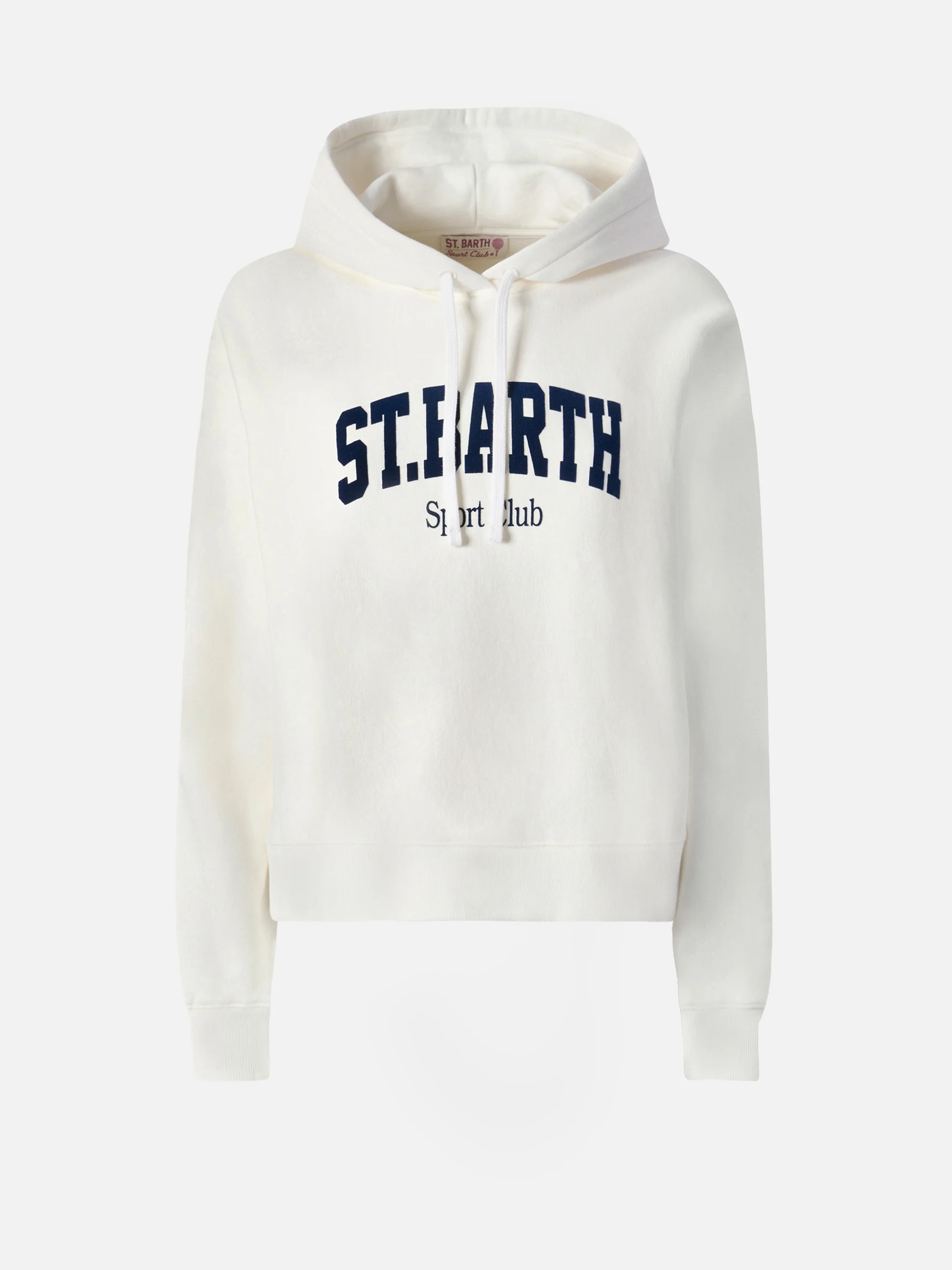 Mindy cotton hoodie with St. Barth Sport Club print - Image 4