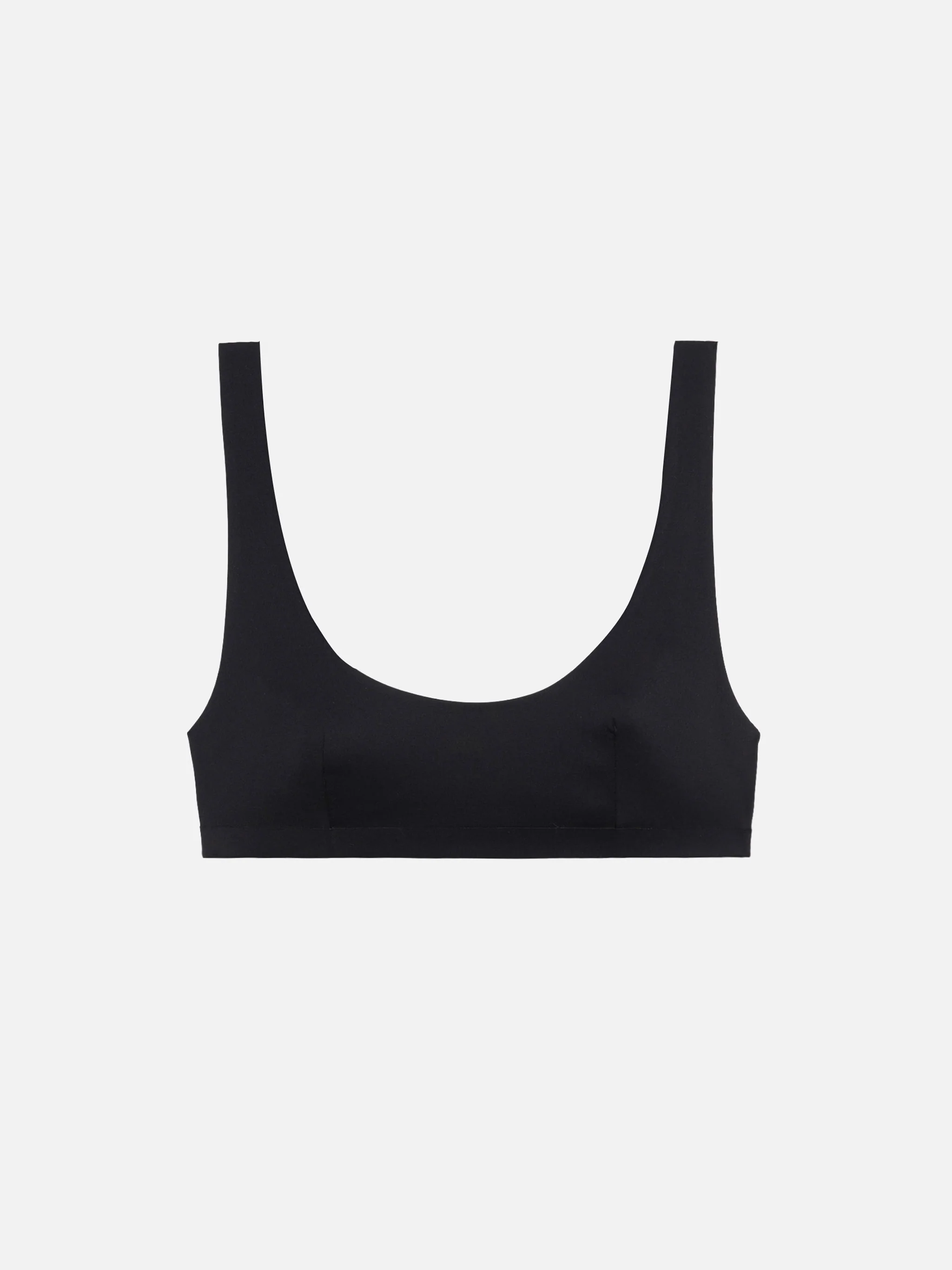 Minerva black heatsealed classic bralette