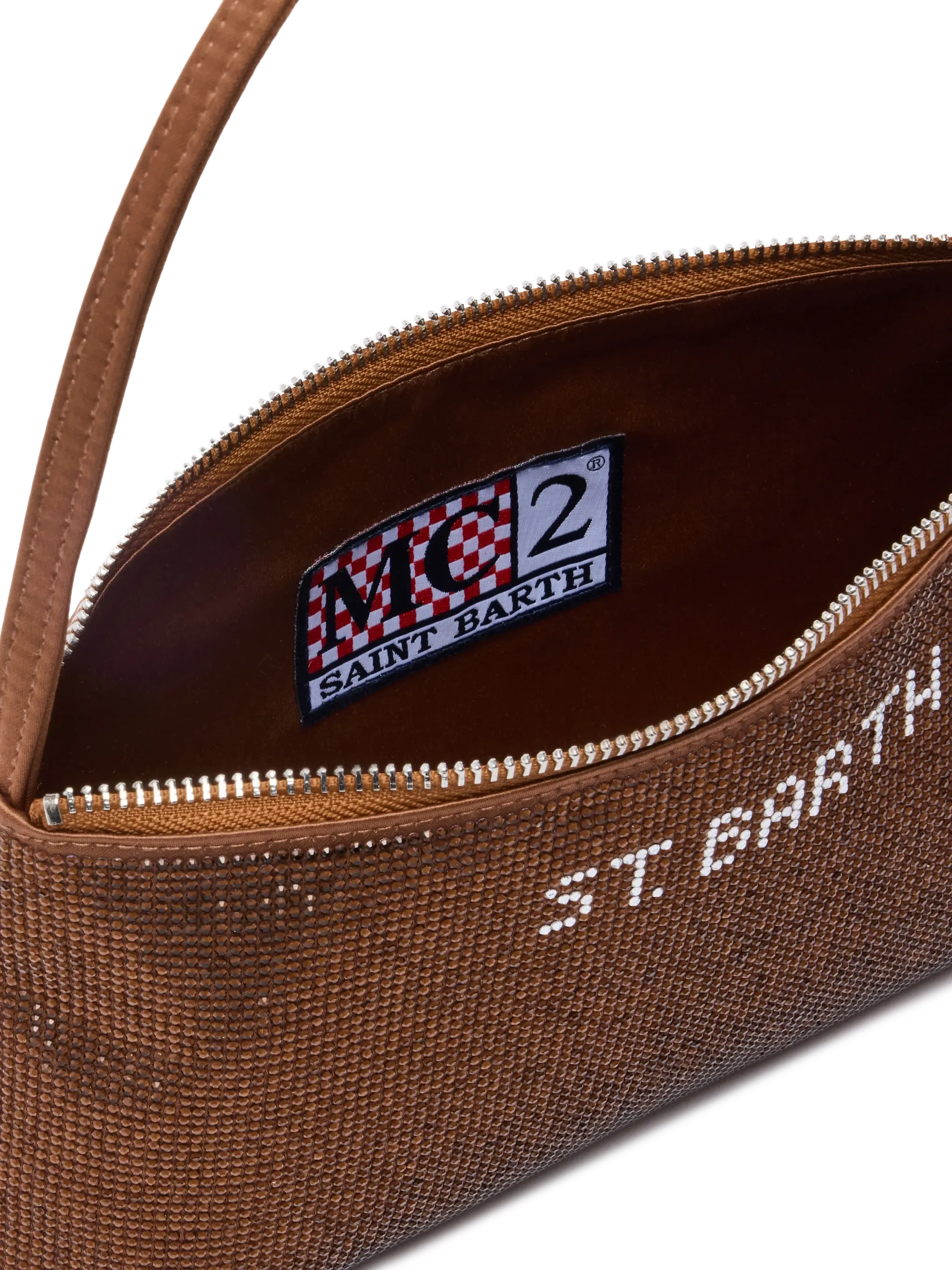 Mini bag Strassy with brown rhinestones - Image 5