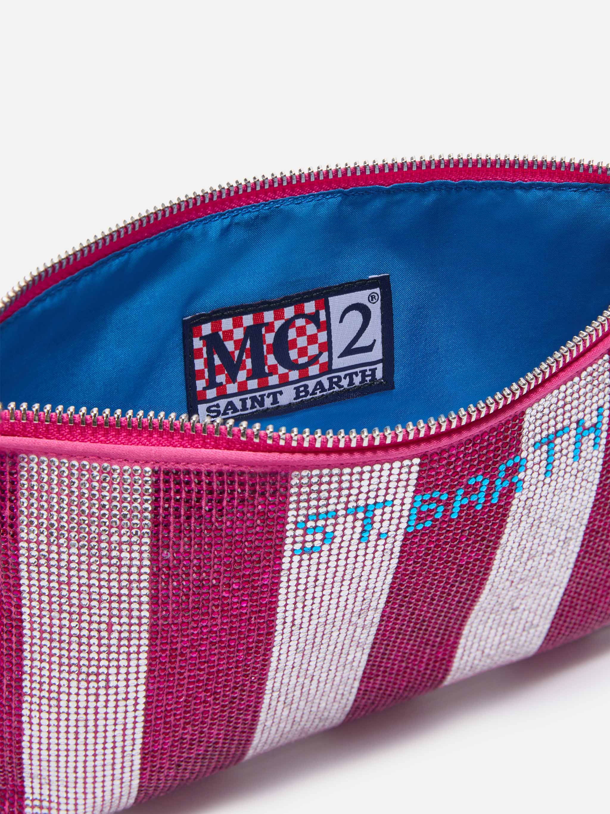 Mini bag Strassy with pink and silver rhinestones - Image 5
