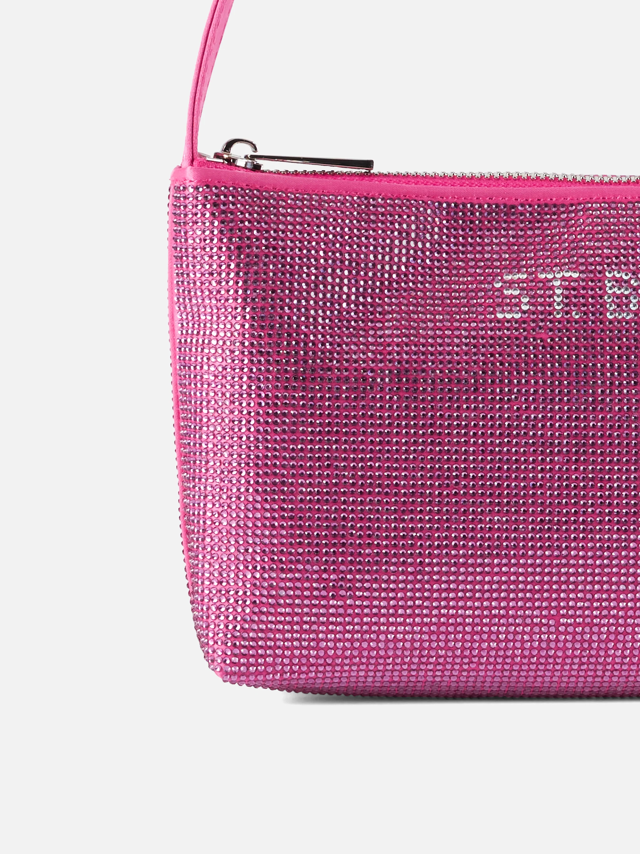 Mini bag with fuchsia rhinestones - Image 4