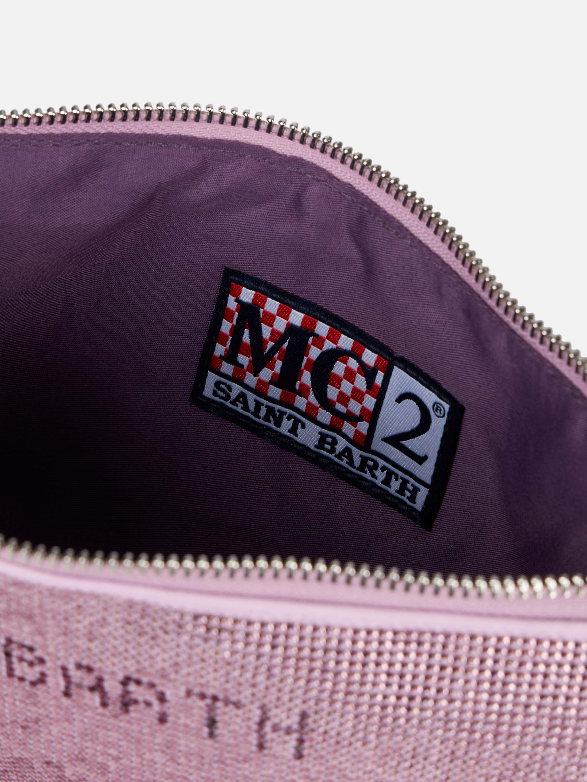 Mini bag with lilac rhinestones - Image 6
