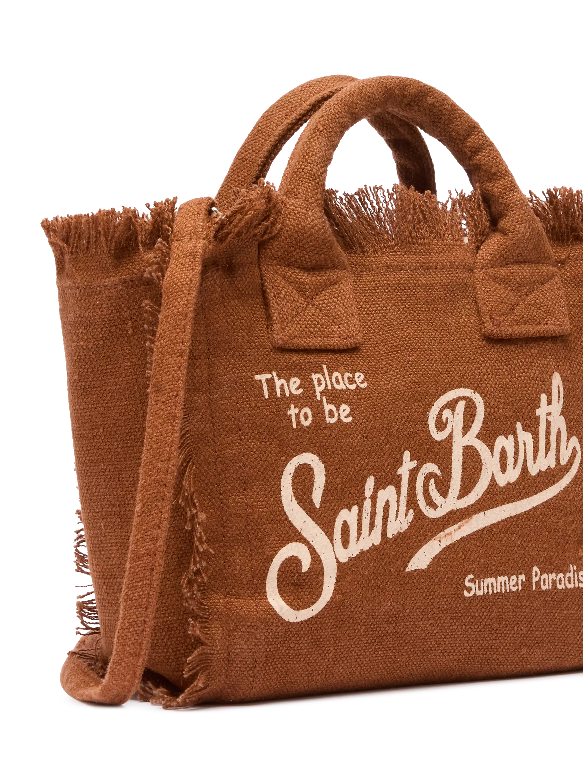Mini Vanity brown bag IN 100% LINEN - Image 3