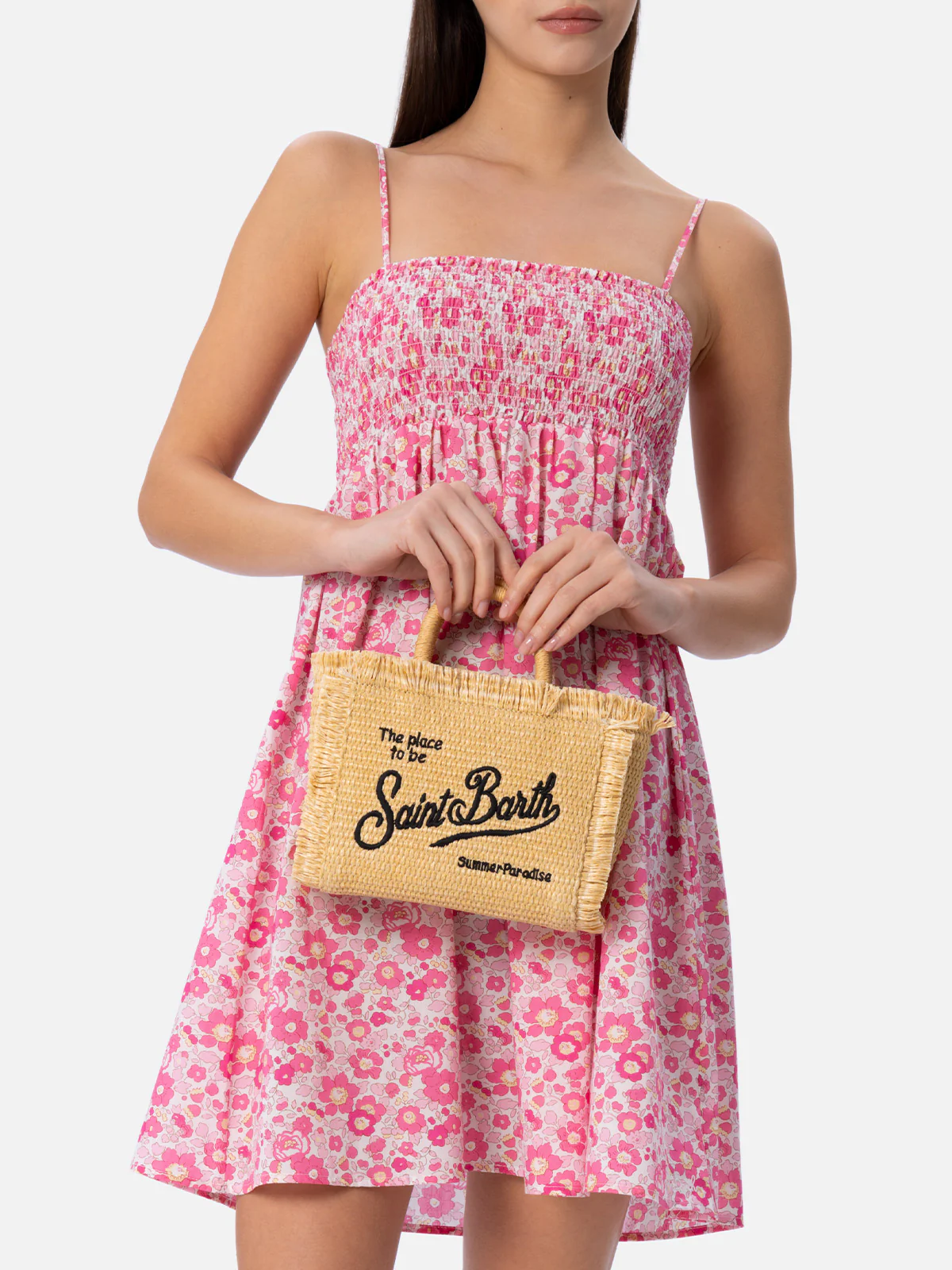 Mini Vanity Straw effect bag - Image 2