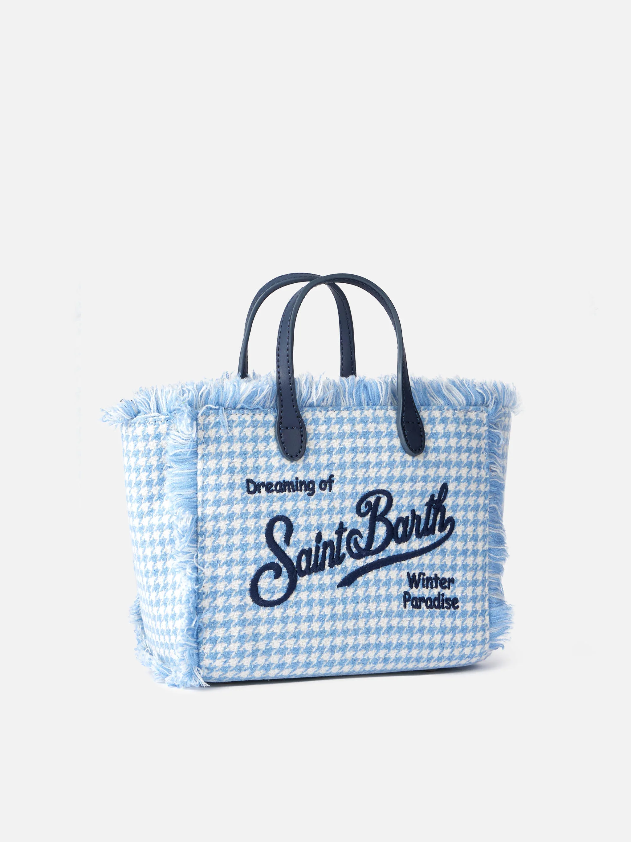 Vanity Mini shiny pied de poule handbag - Image 4