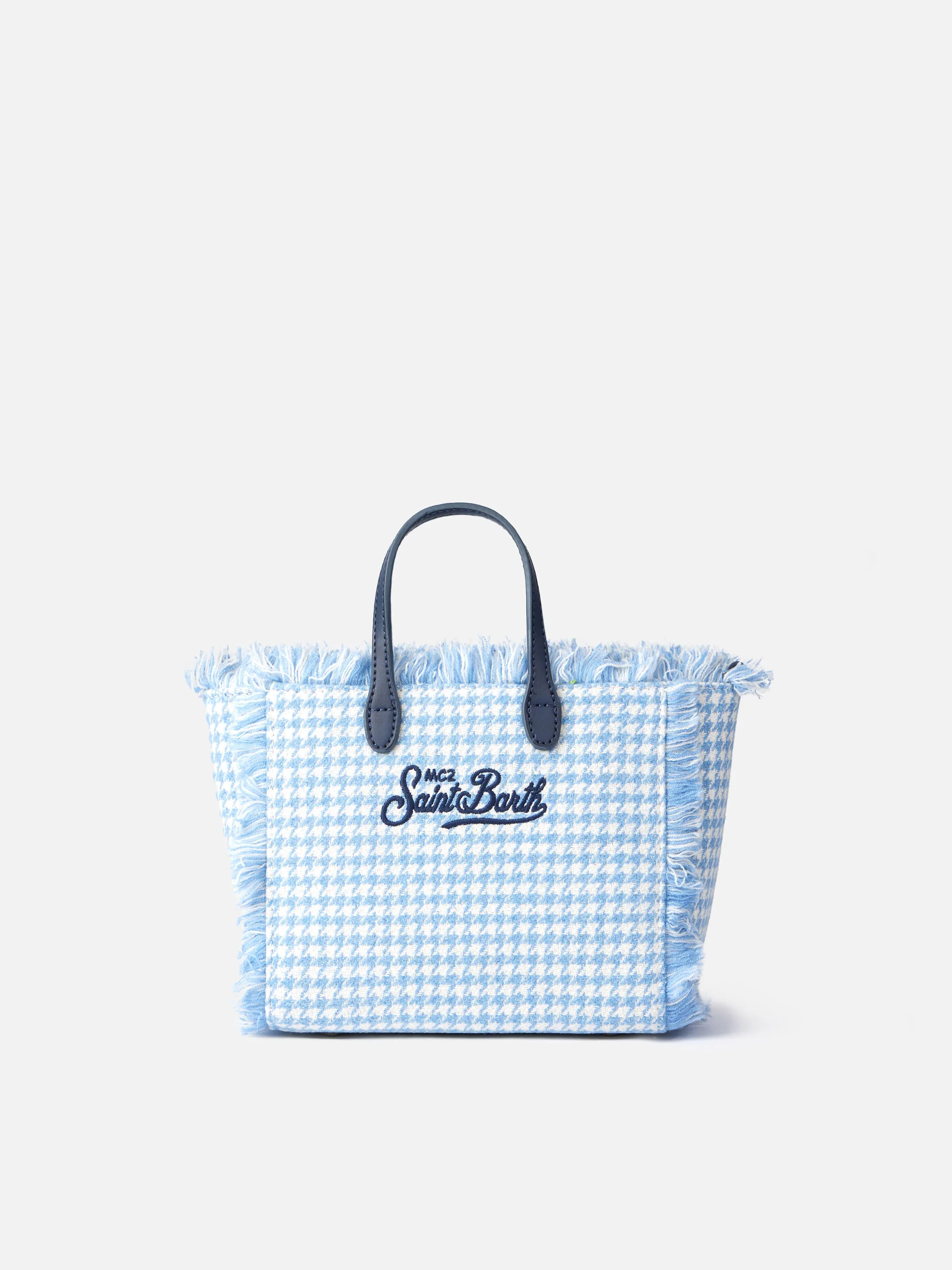 Vanity Mini shiny pied de poule handbag - Image 5