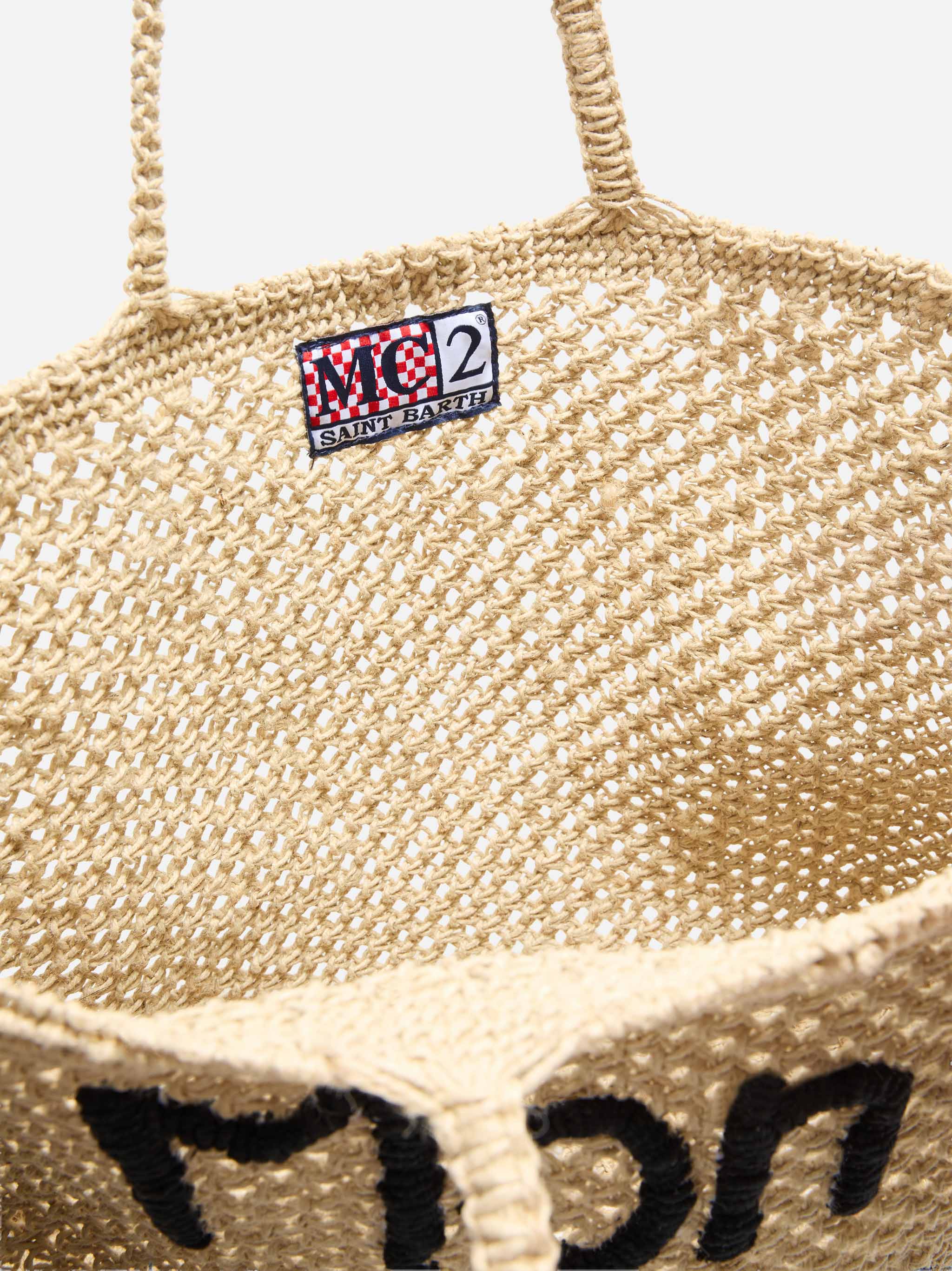 Mon Amour jute bag with handcrafted embroidery - Image 5