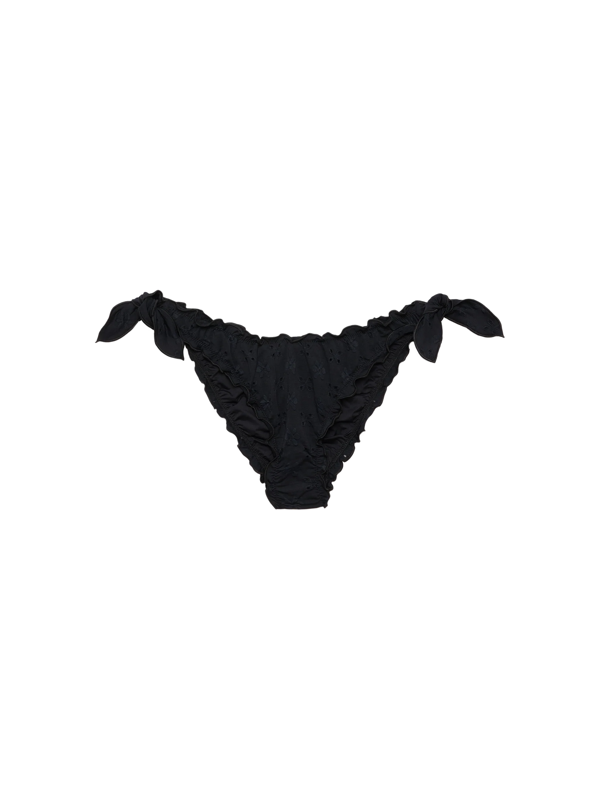 Moon black Sangallo lace classic swim briefs - Image 3