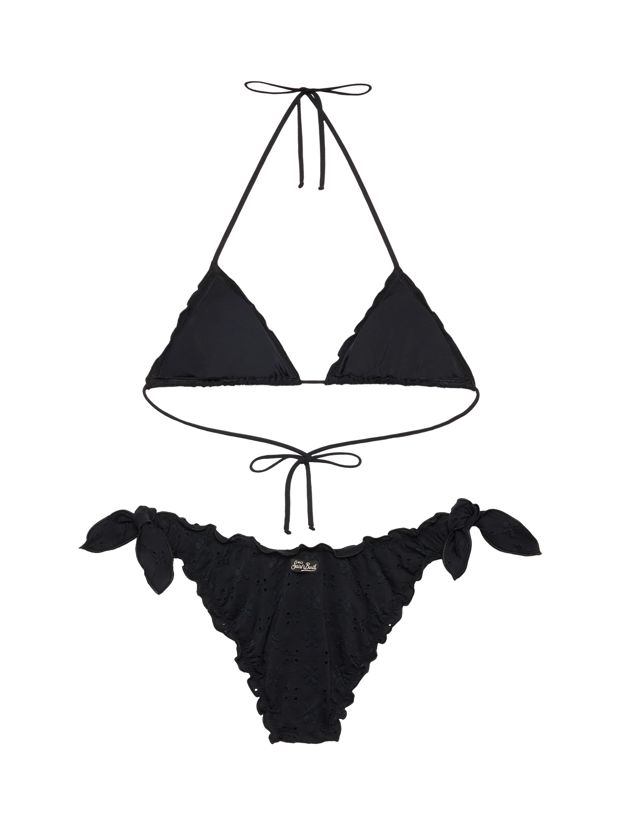 Classic triangle bikini Sagittarius Moon in black Sangallo lace - Image 3