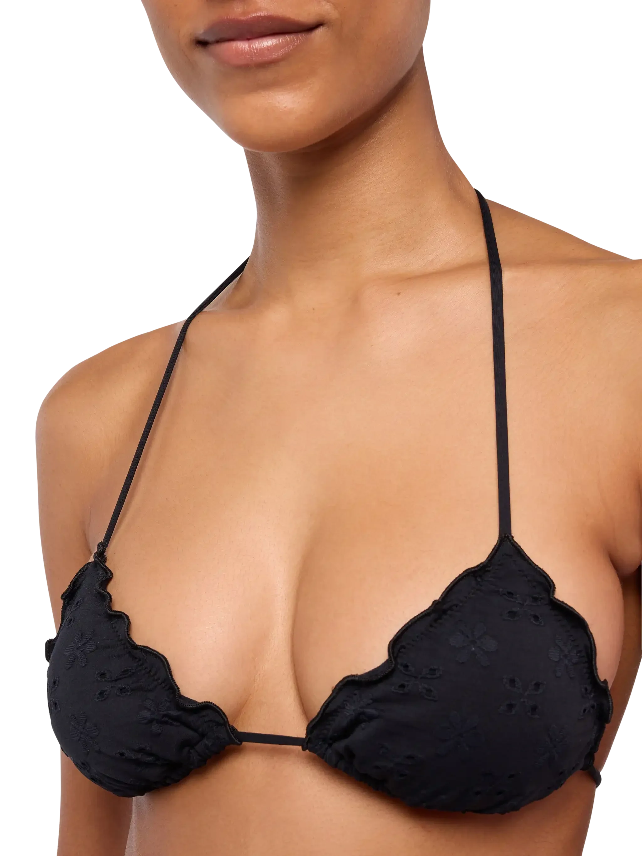 Classic triangle bikini Sagittarius Moon in black Sangallo lace - Image 5