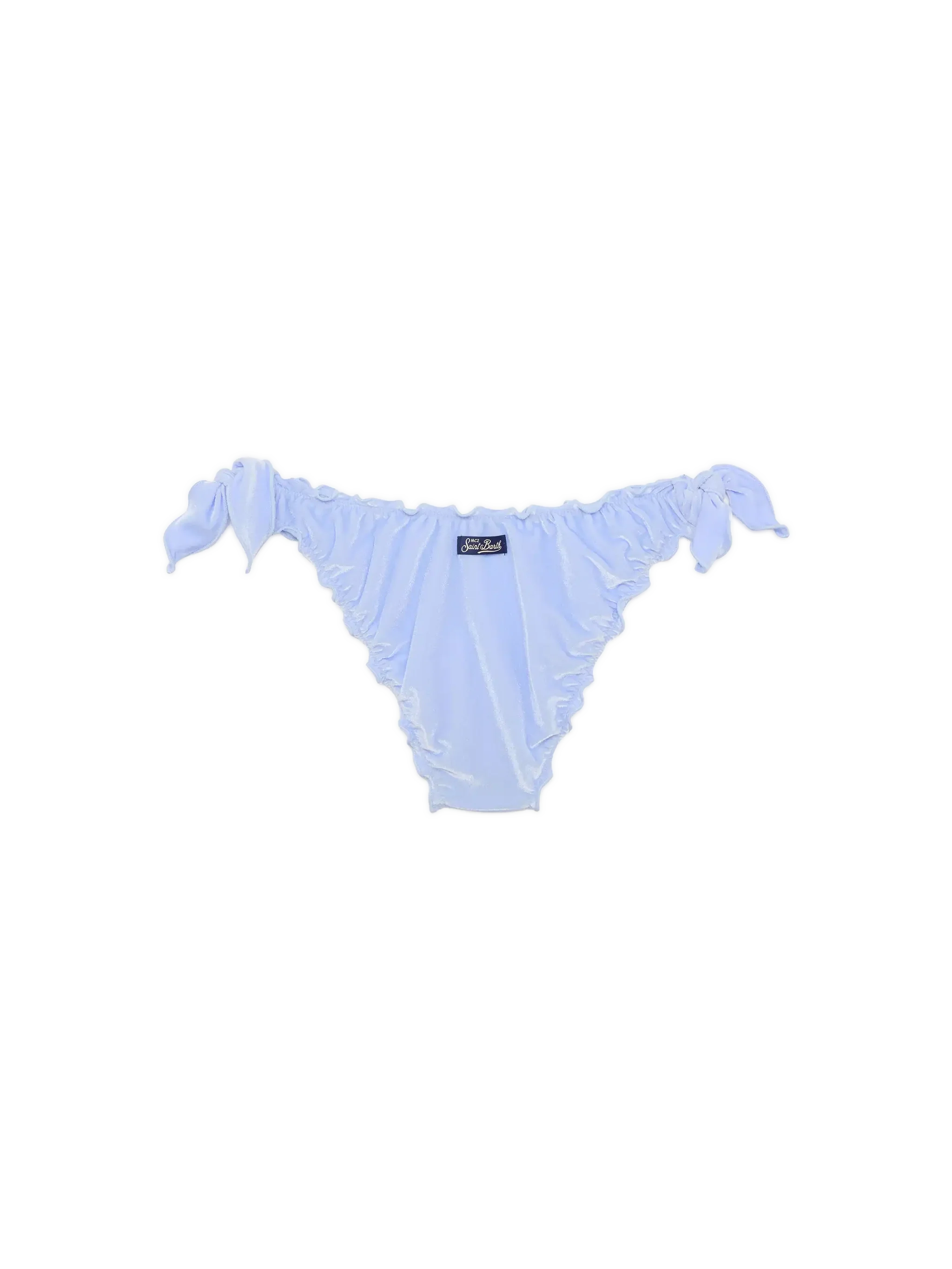 Moon light blue velvet classic swim briefs - Image 2