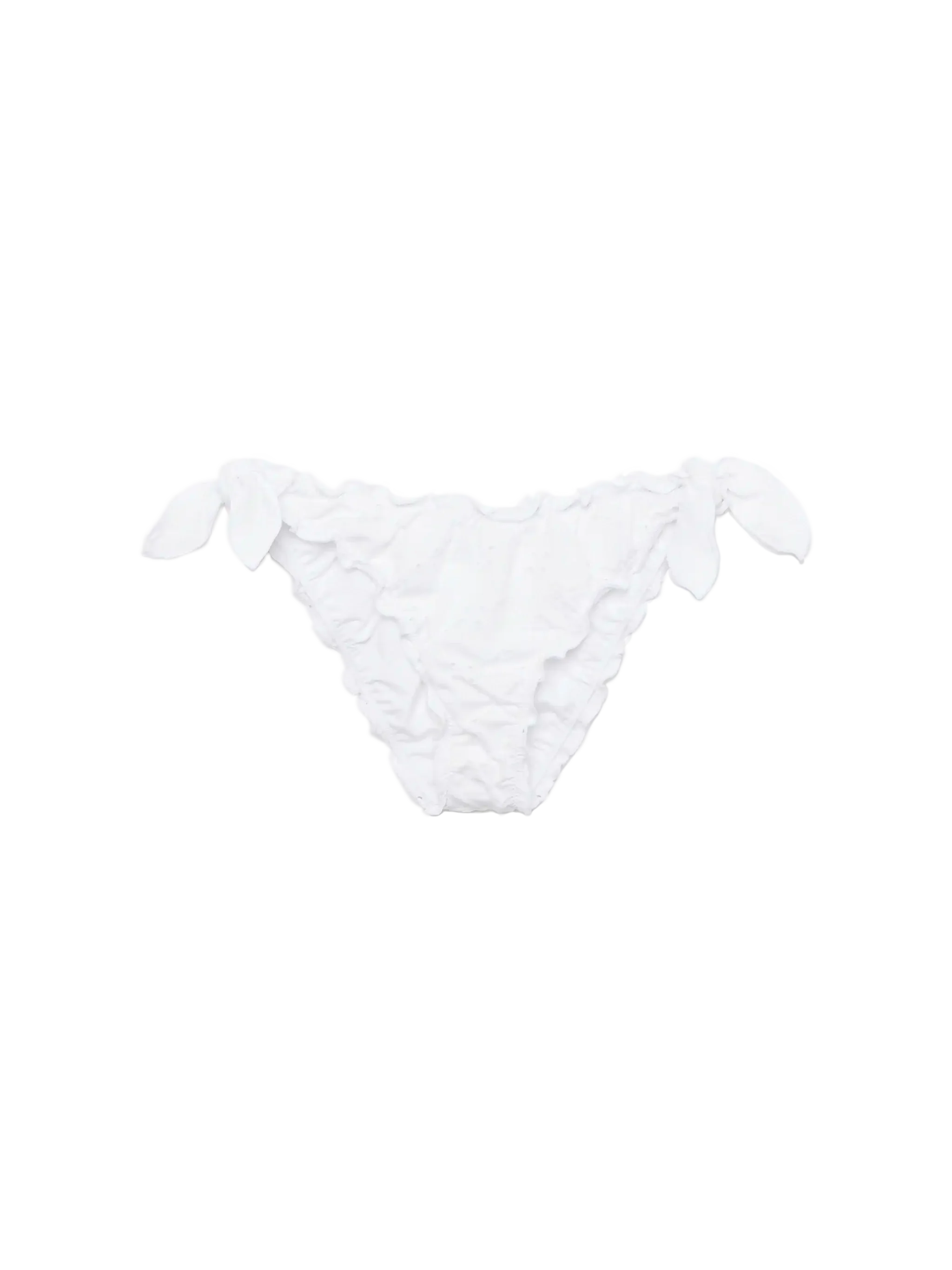 Moon white Sangallo lace classic swim briefs