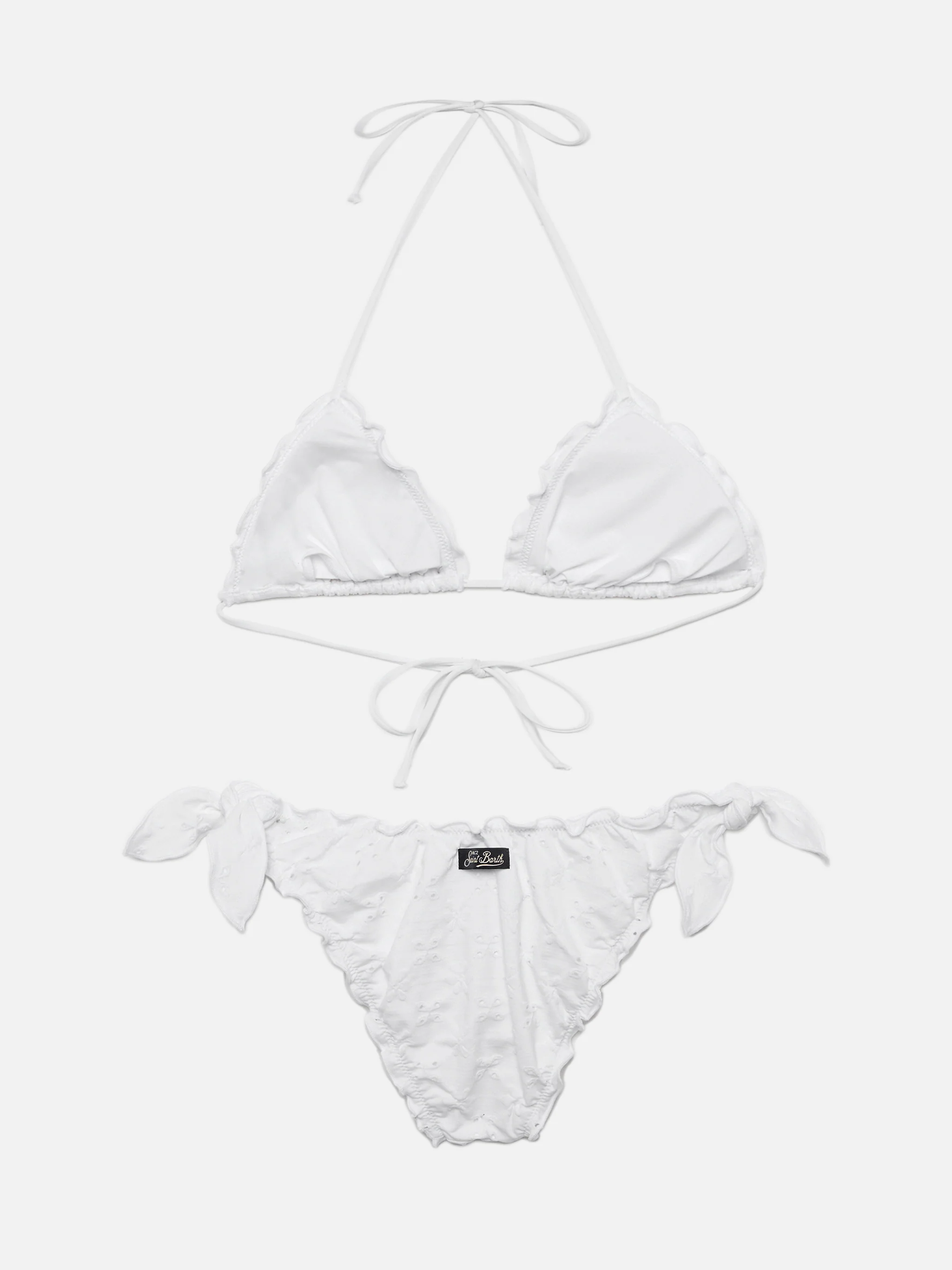 Classic triangle bikini Sagittarius Moon in white Sangallo lace - Image 3