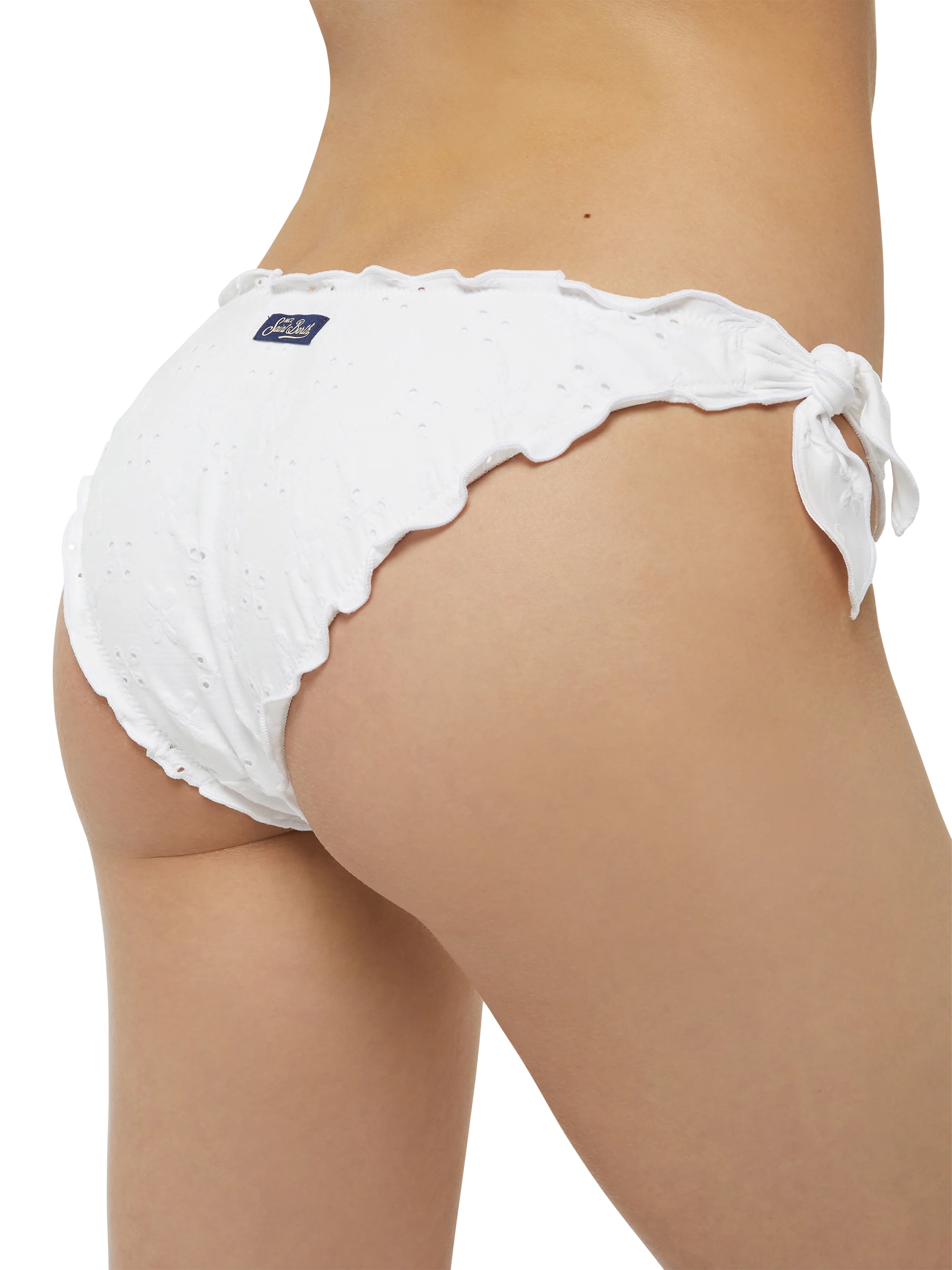 Classic triangle bikini Sagittarius Moon in white Sangallo lace - Image 6
