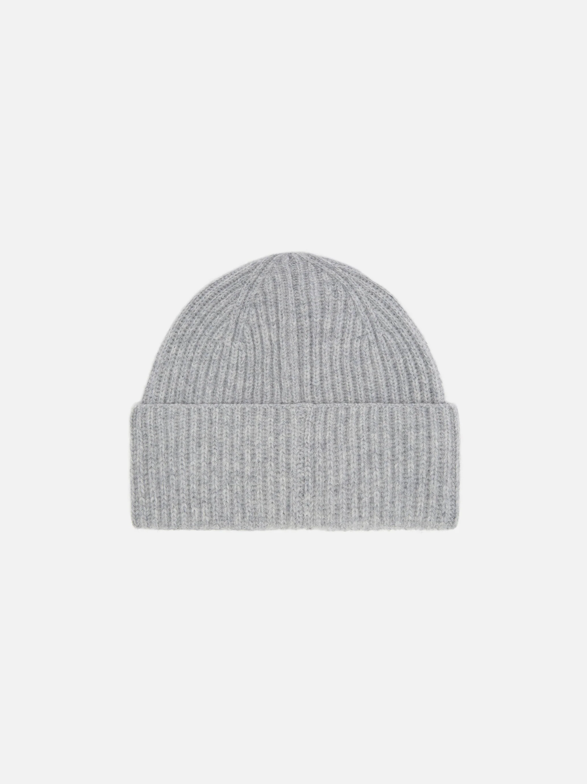 Moss Beanie in melange grey 100% WOOL with St. Barth embroidery - Image 3