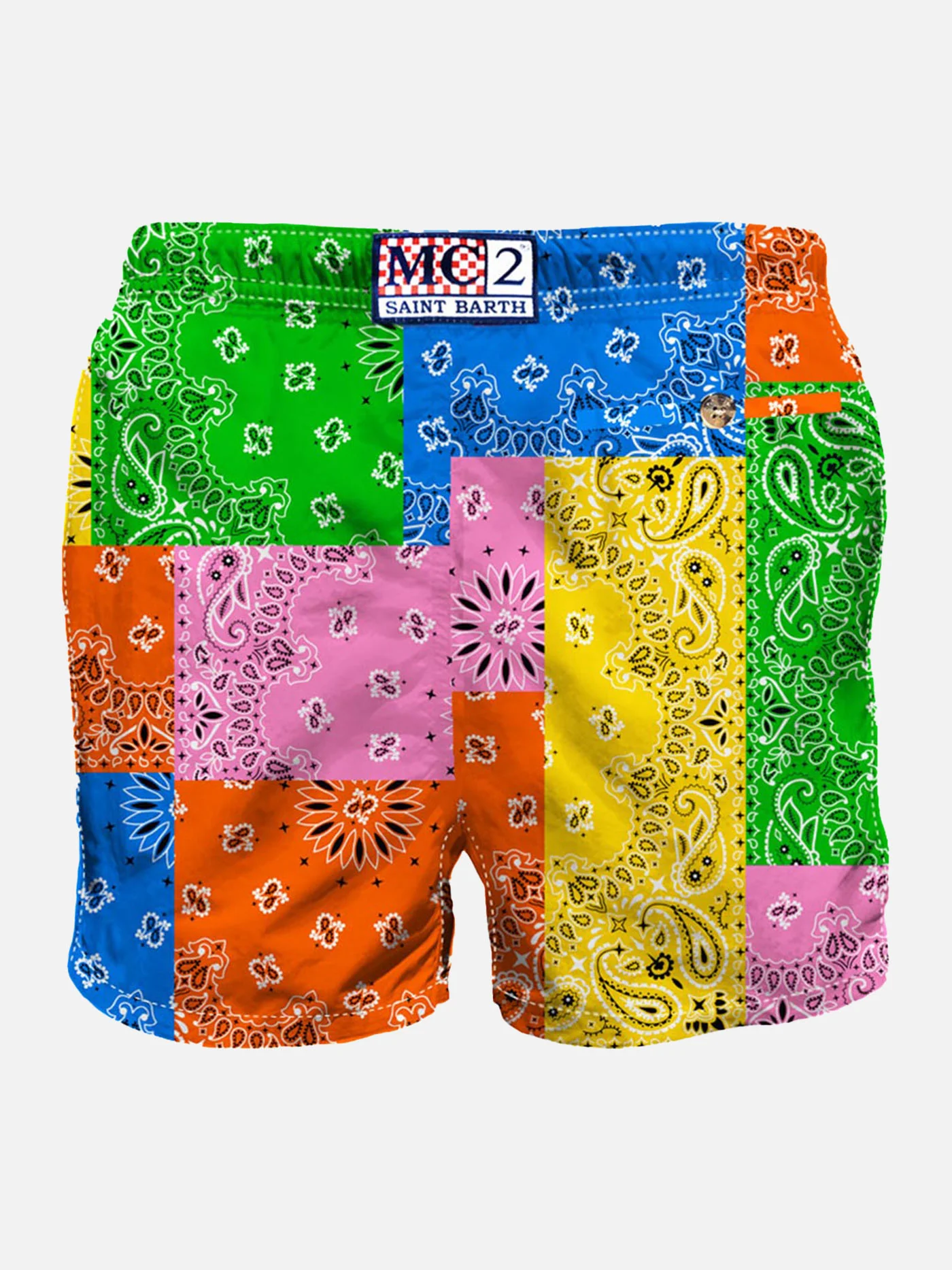 Multicolor bandana Caprese swim shorts - Image 2