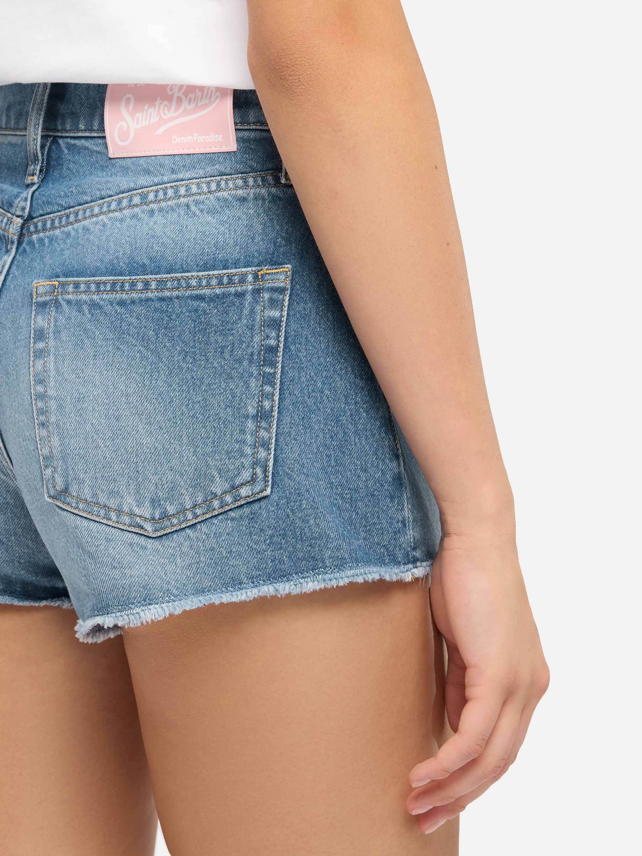 Musa blue denim shorts - Image 2