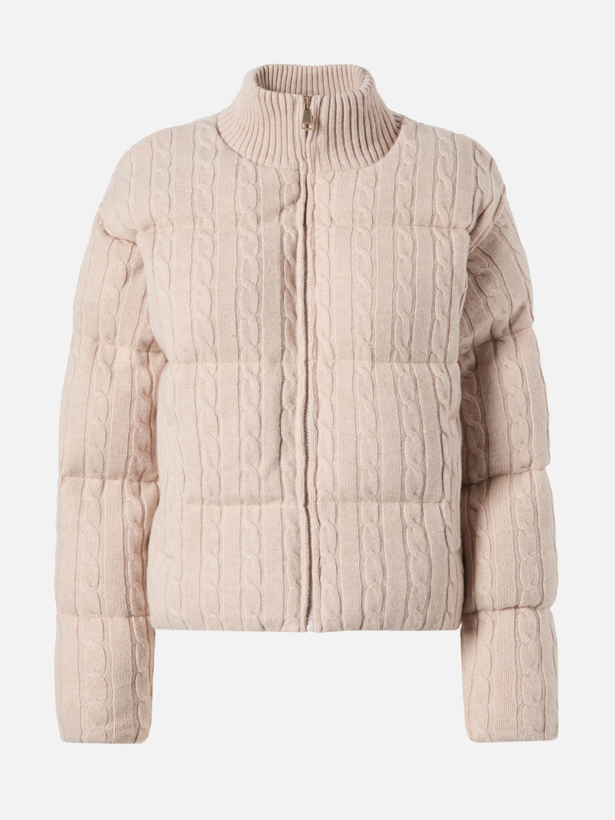 Mya padded cable-knit wool jacket - Image 6
