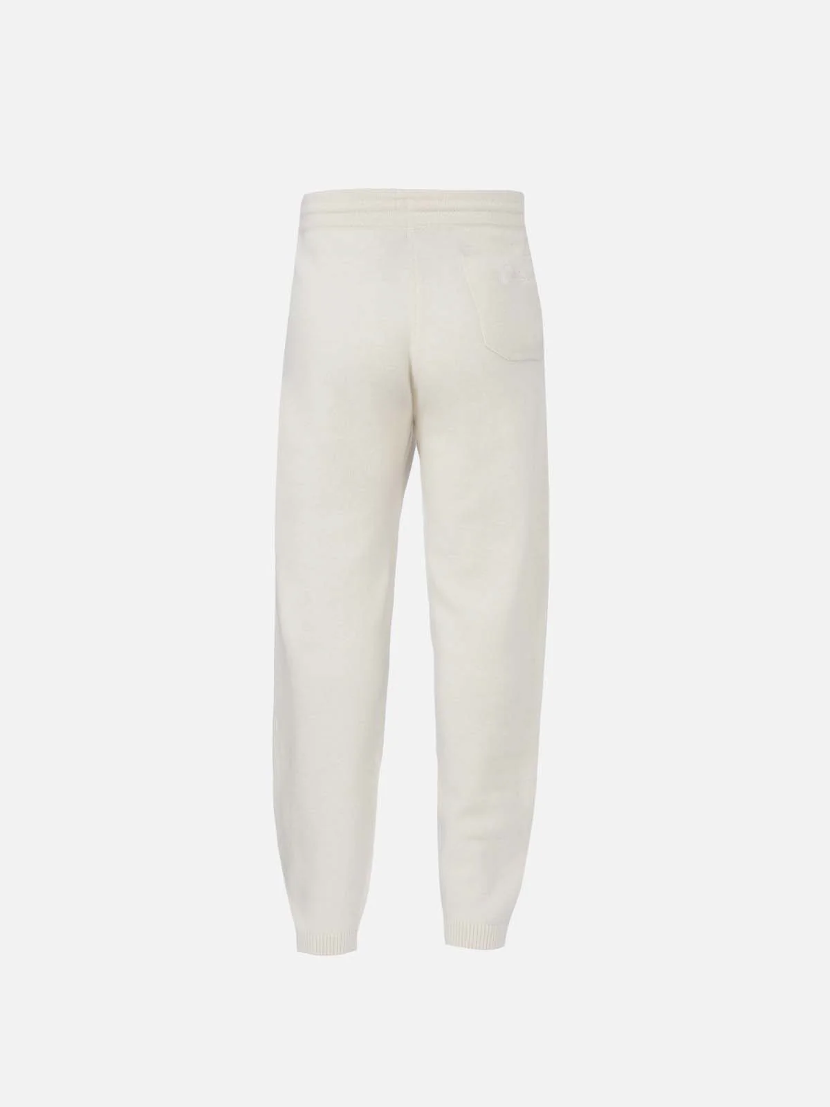 Girl off-white cashmere blend jogger pants - Image 2