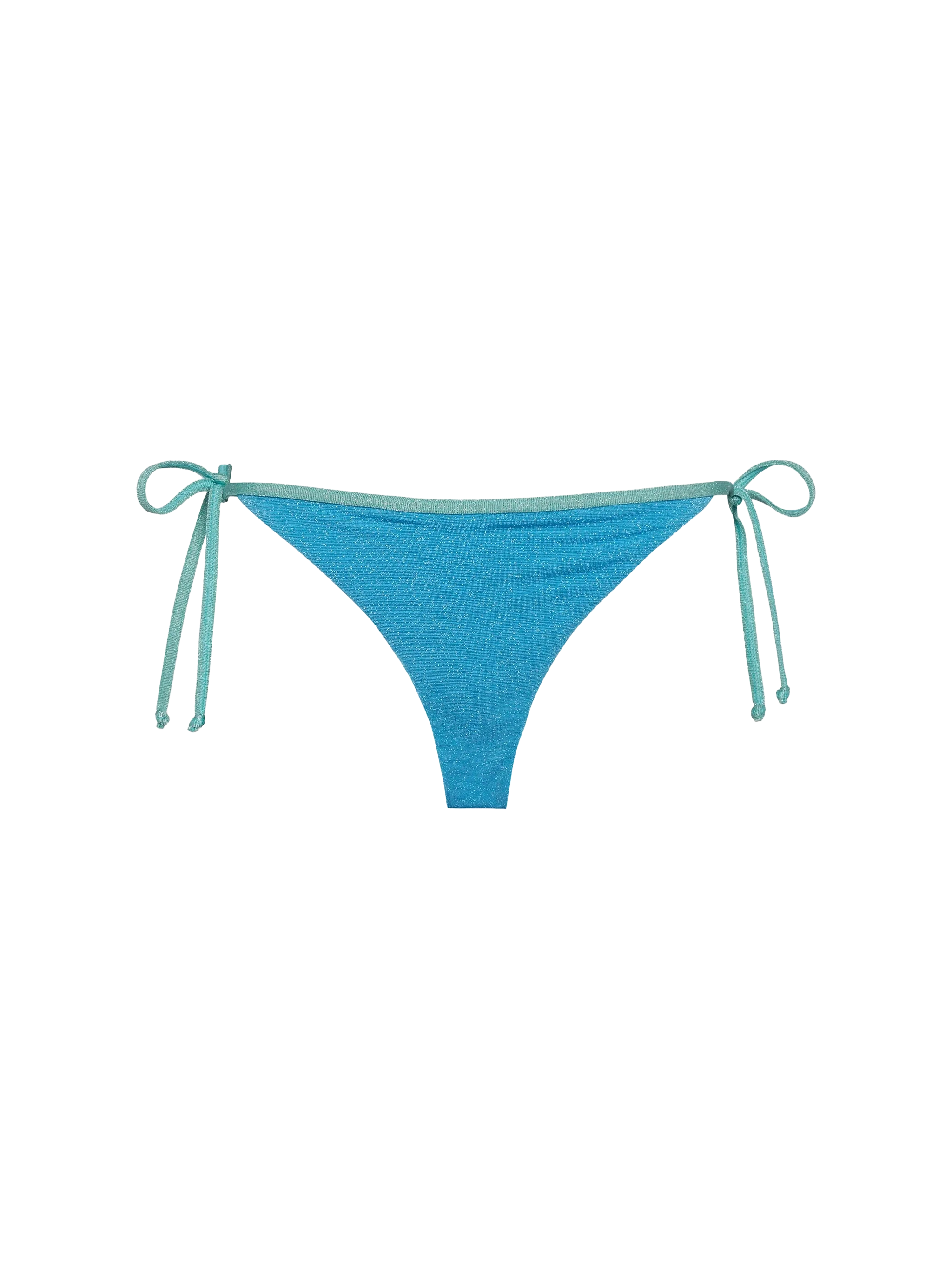 Virgo turquoise lurex string swim briefs