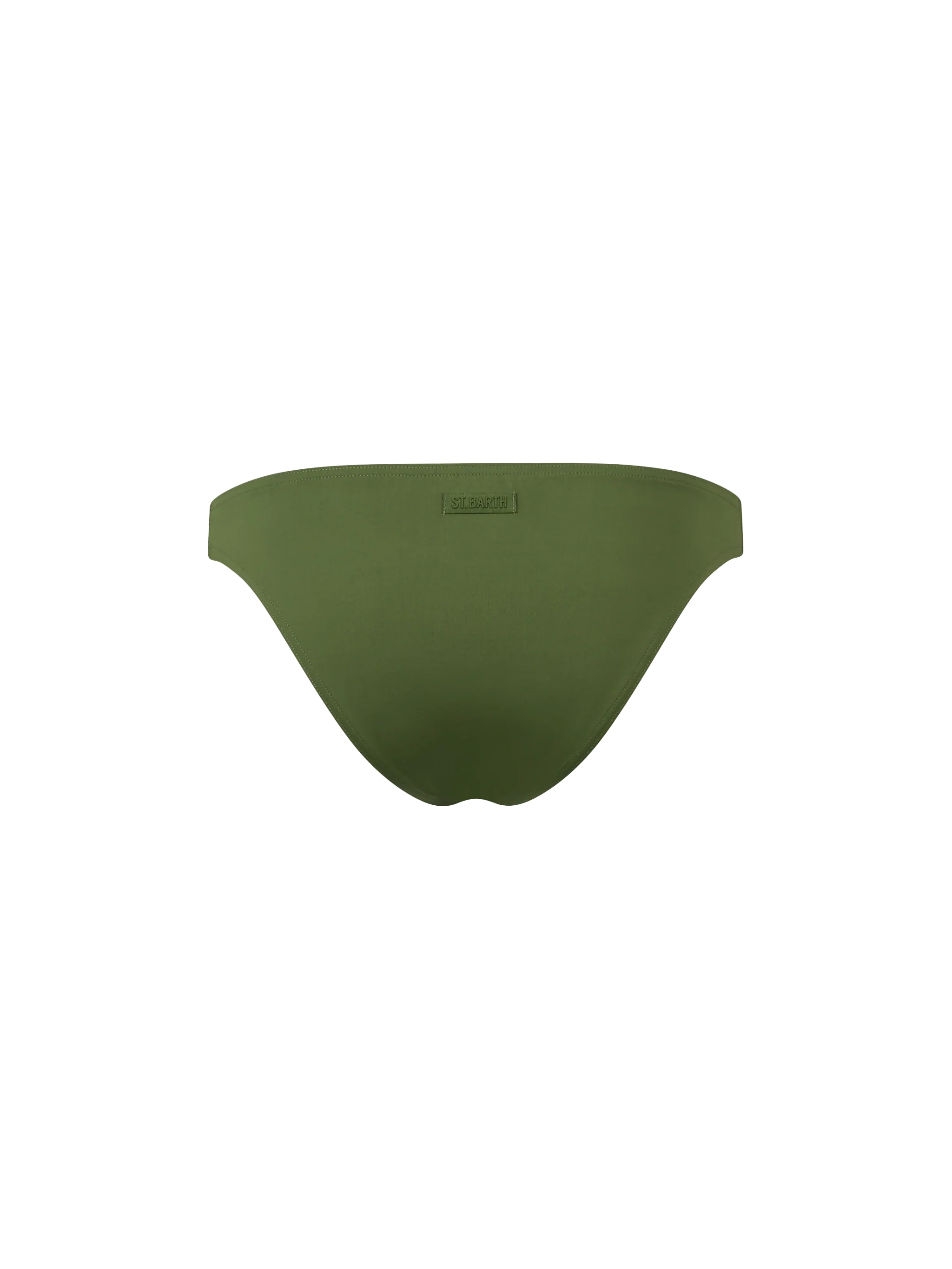 Maia military green high-waist swim briefs - Image 2
