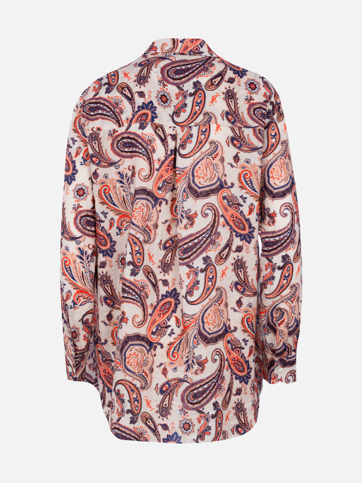Alodie linen shirt with paisley print - Image 6