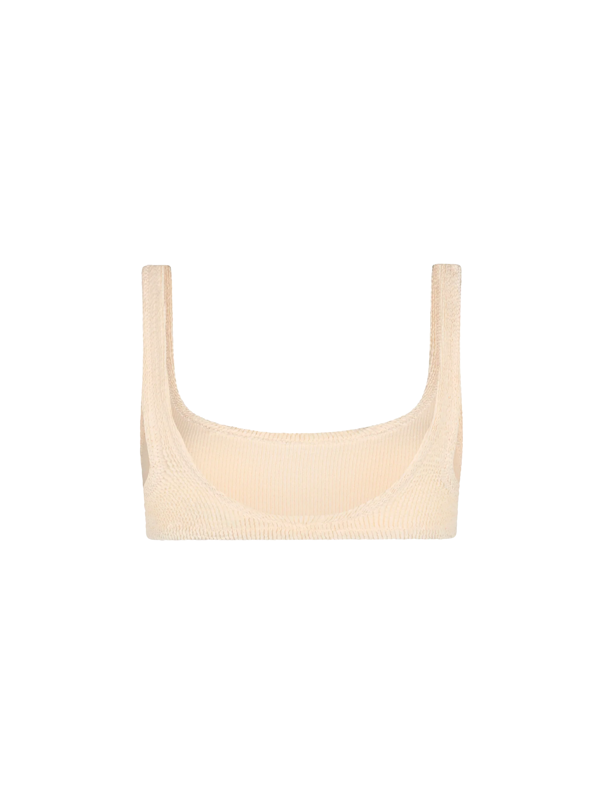 Naima beige crinkle classic bralette top - Image 2