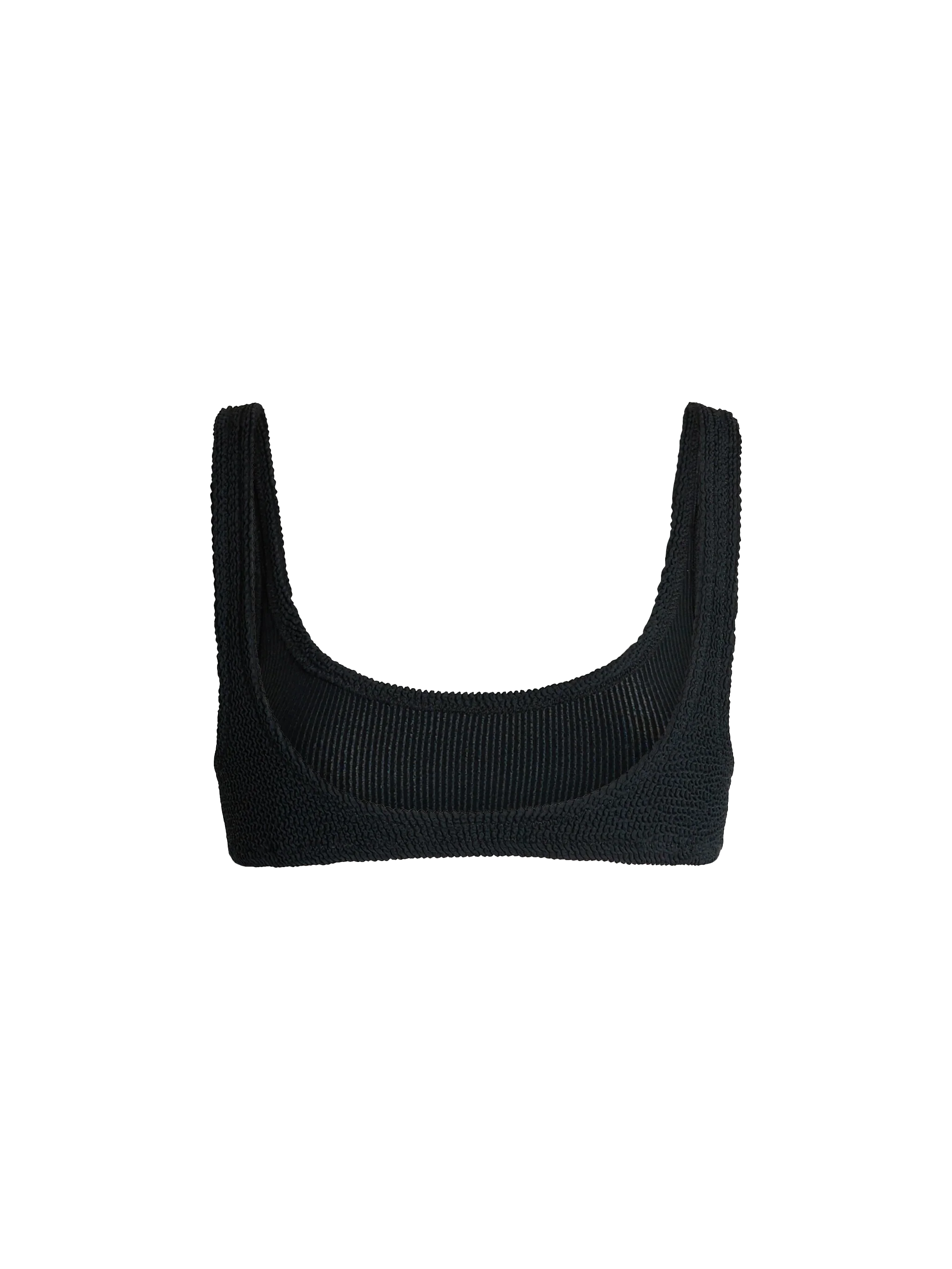 Naima black crinkle classic bralette top - Image 2