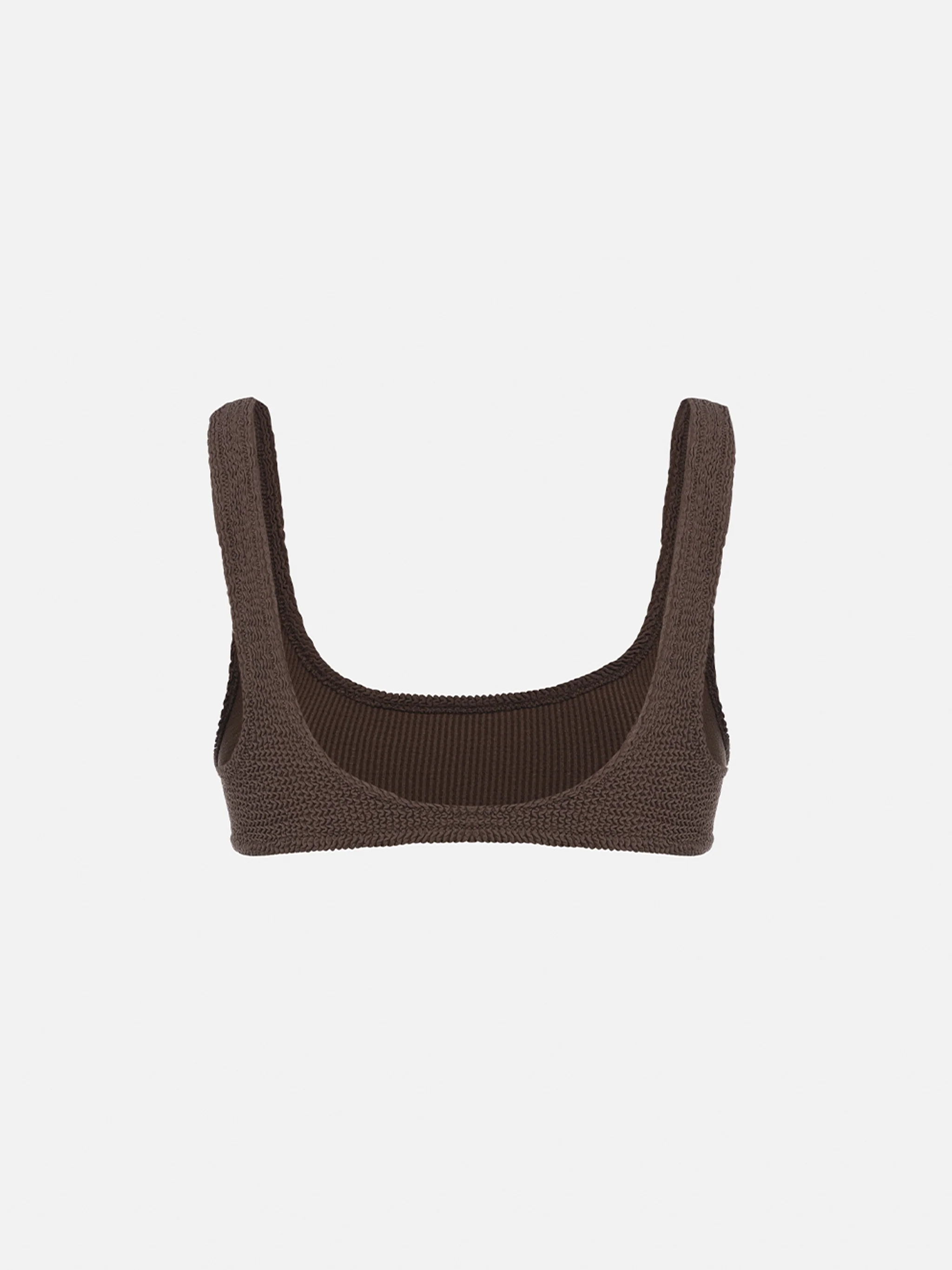 Naima brown crinkle classic bralette top - Image 2