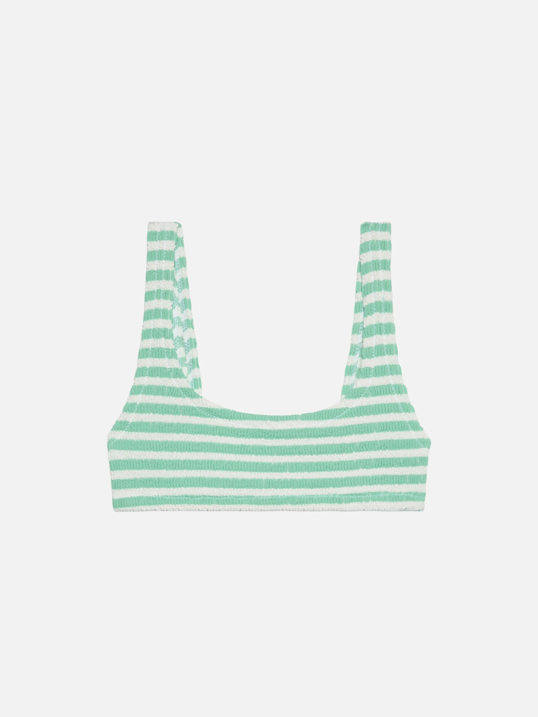 Naima crinkle classic bralette top with striped print