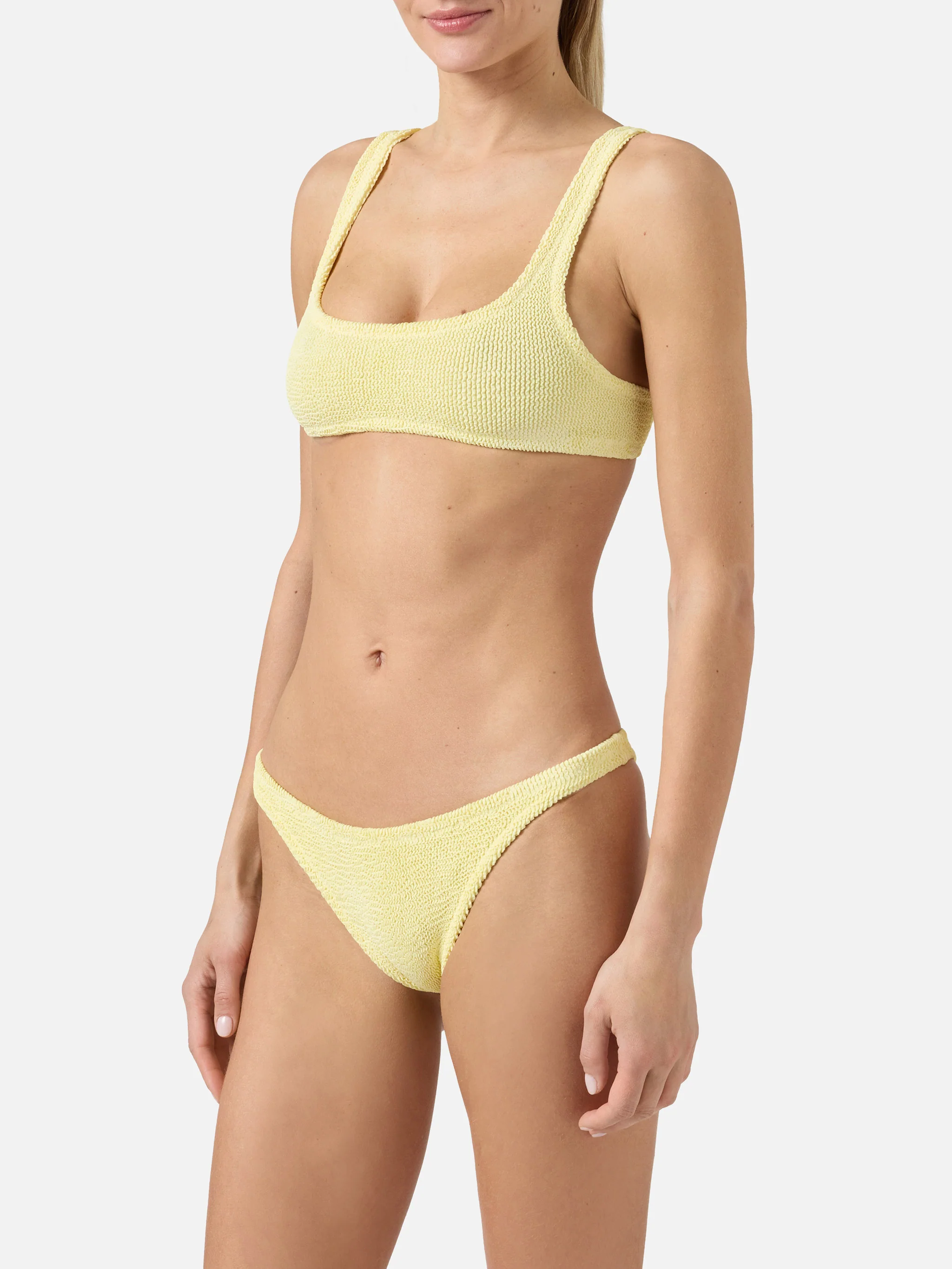 Naima Naomi yellow crinkle bikini - Image 2