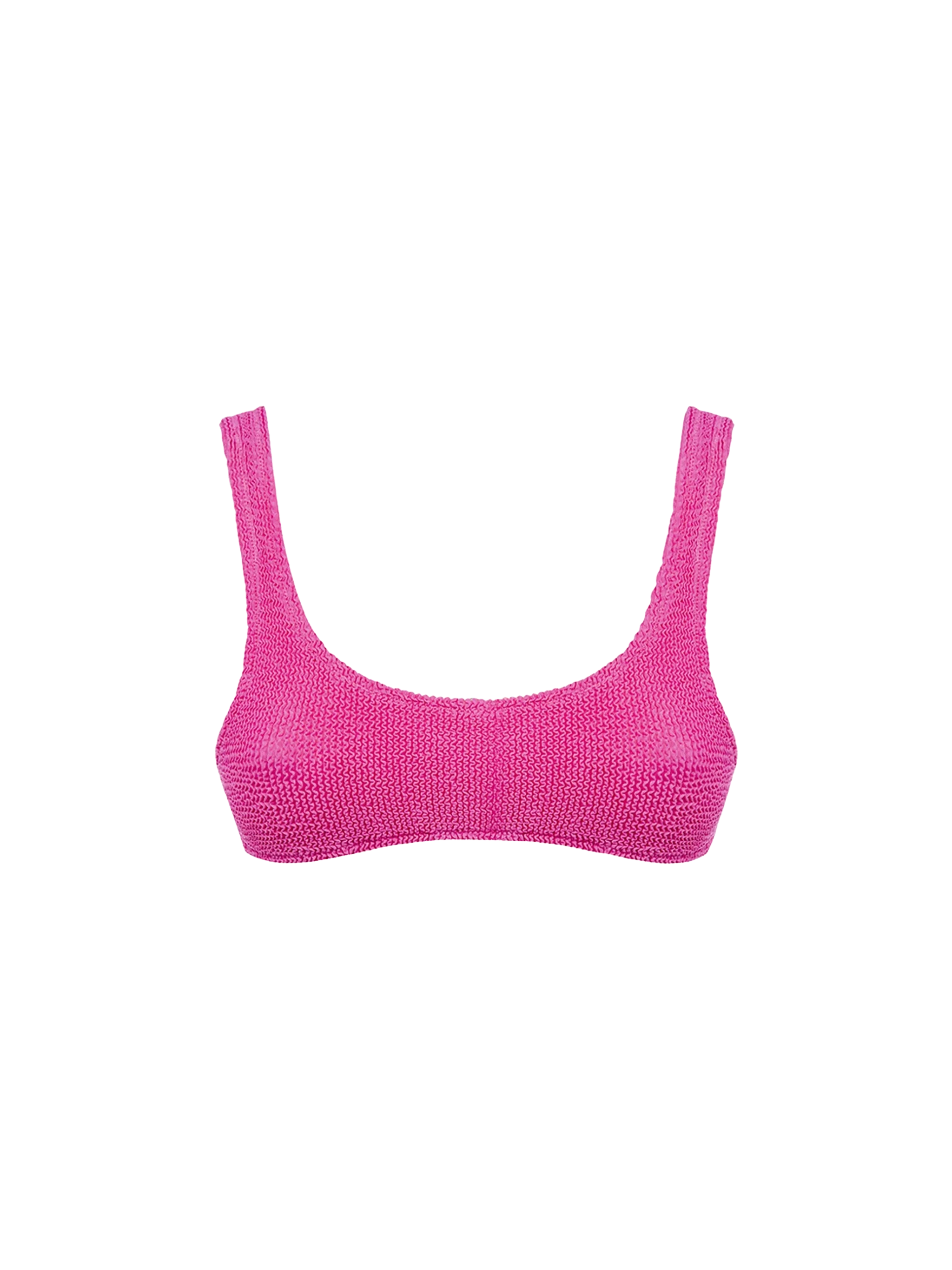 Naima pink crinkle classic bralette top
