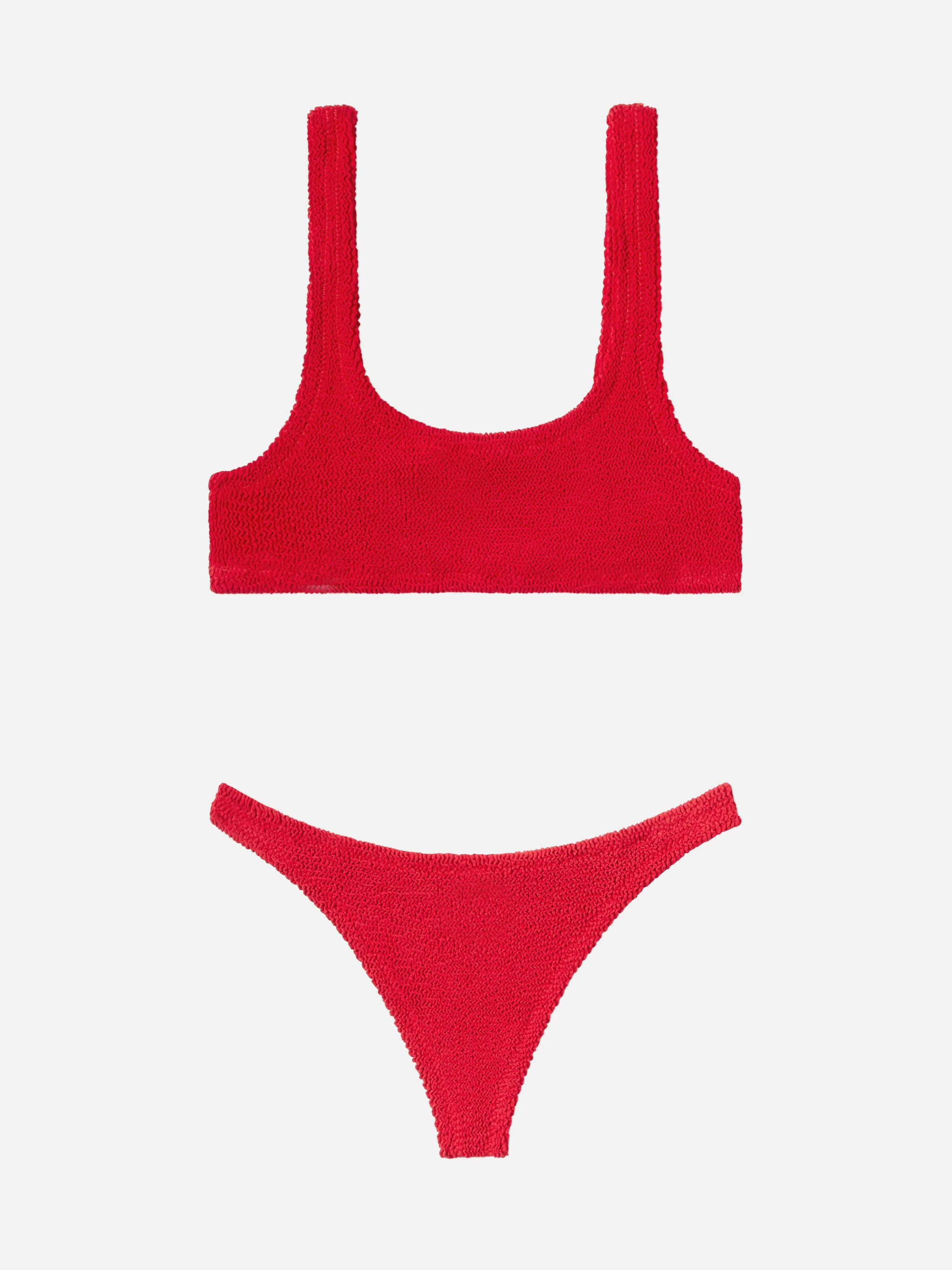 Naima red crinkle classic bralette top - Image 4