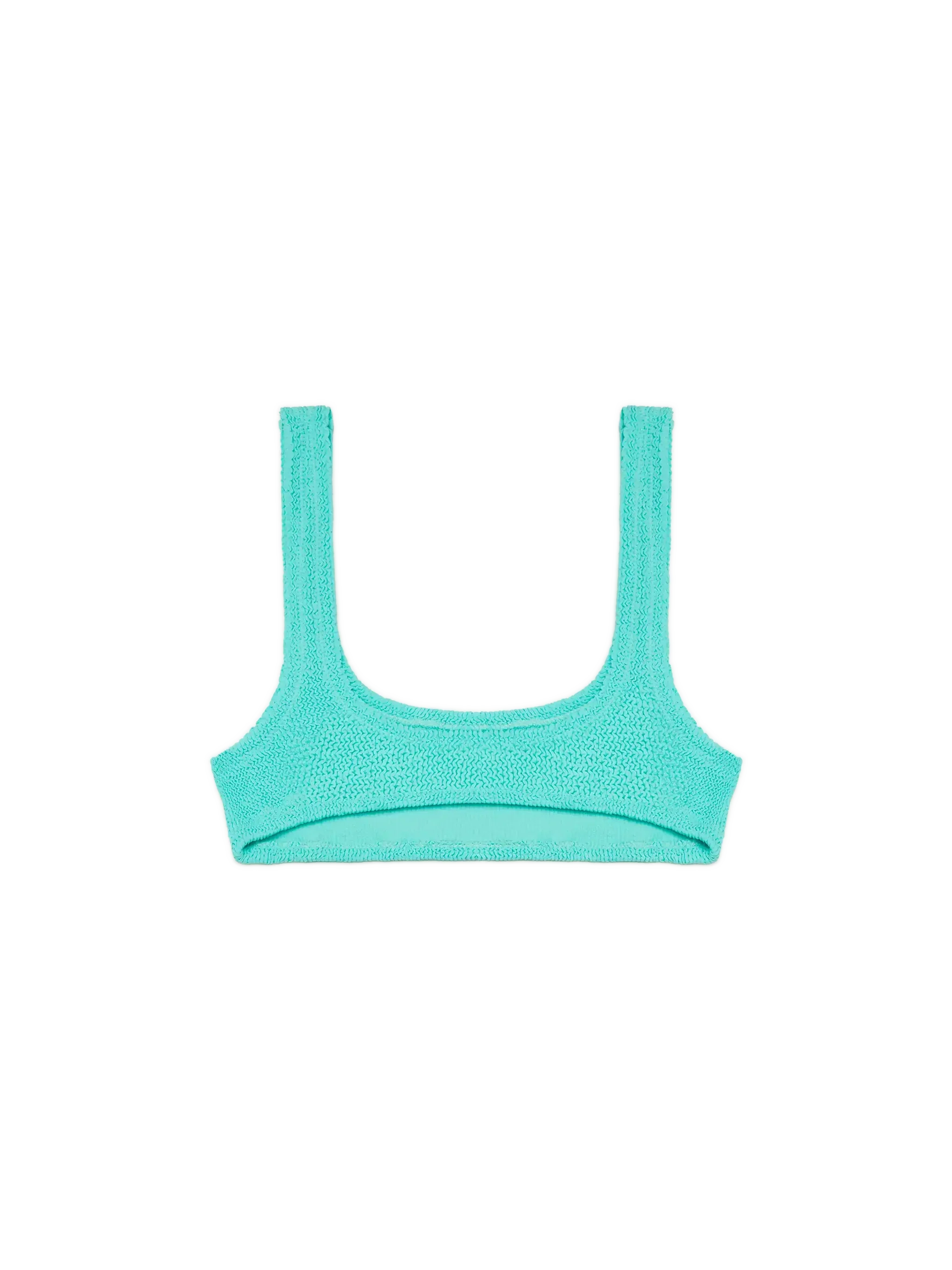 Naima water green crinkle classic bralette top - Image 2