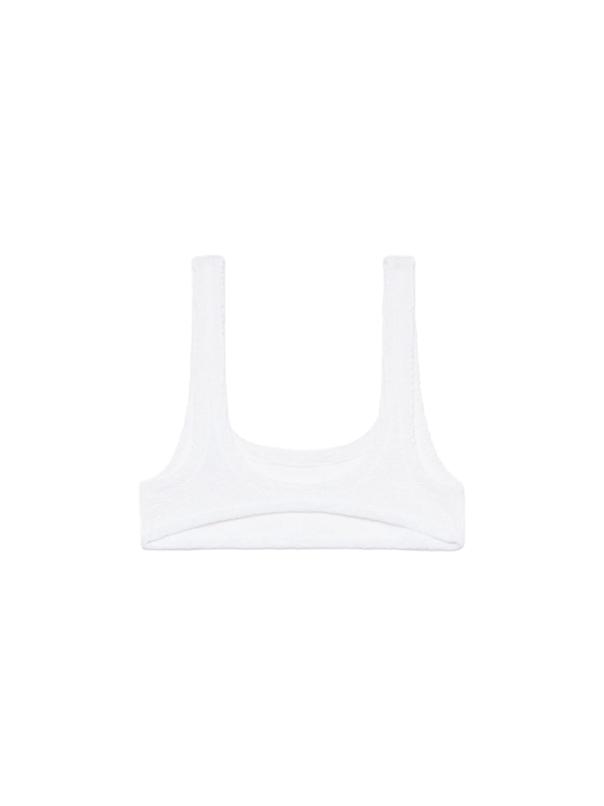 Naima white crinkle classic bralette top - Image 2