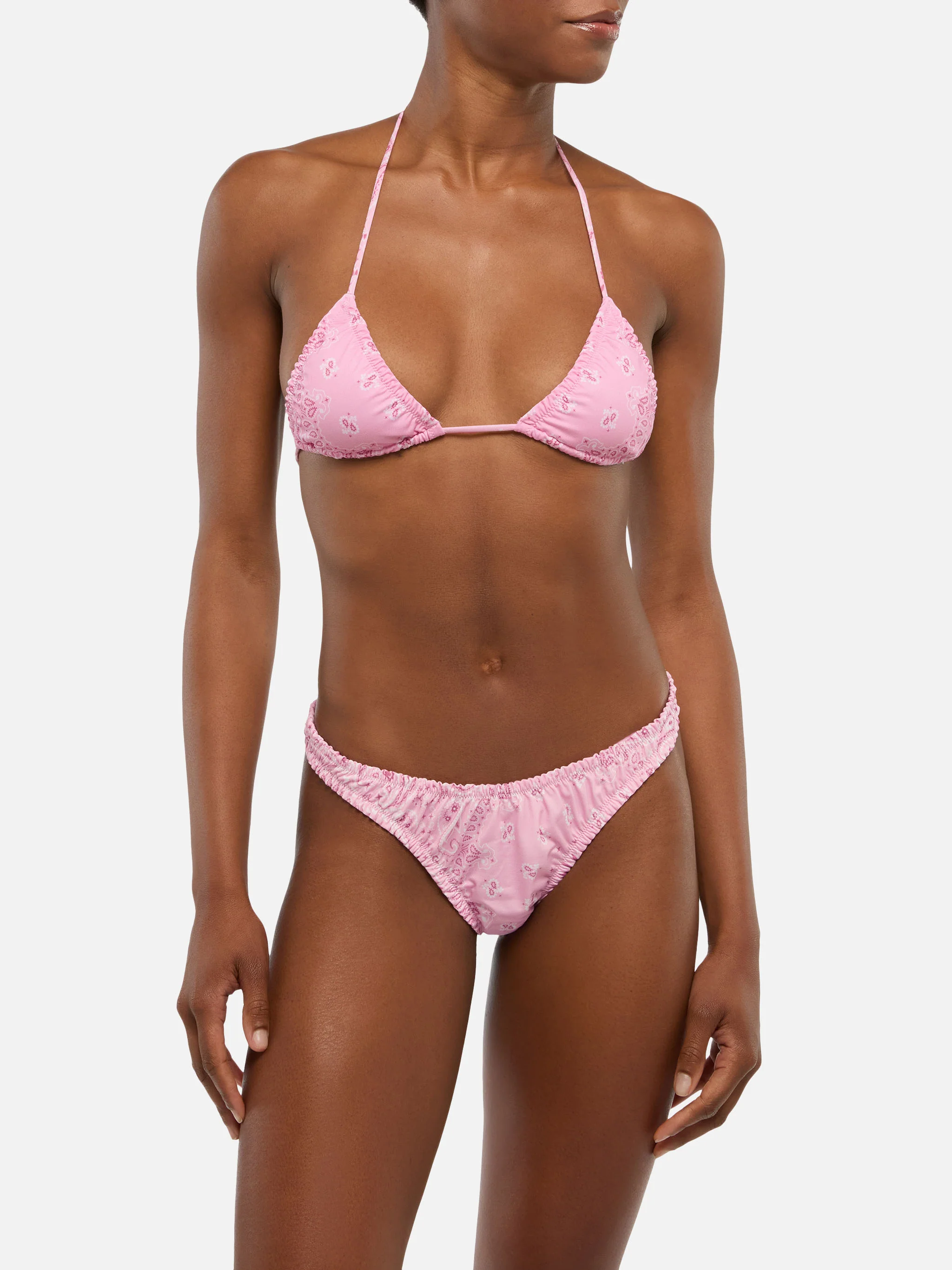 Nilly Nalu classic triangle bikini with bandana print - Image 2