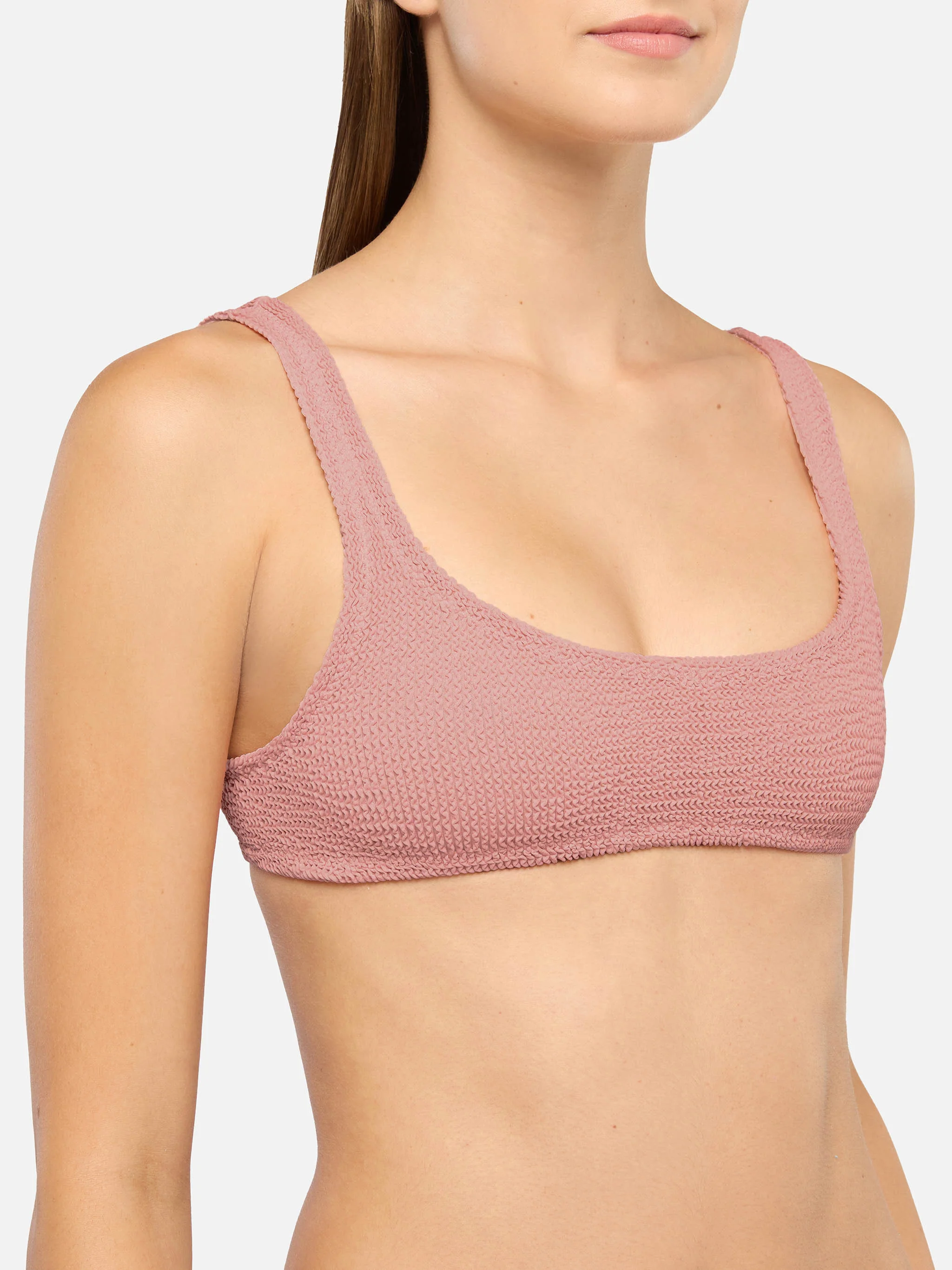 Bralette bikini Naima Naomi in pink crinkle with cheeky swim briefs - Image 3