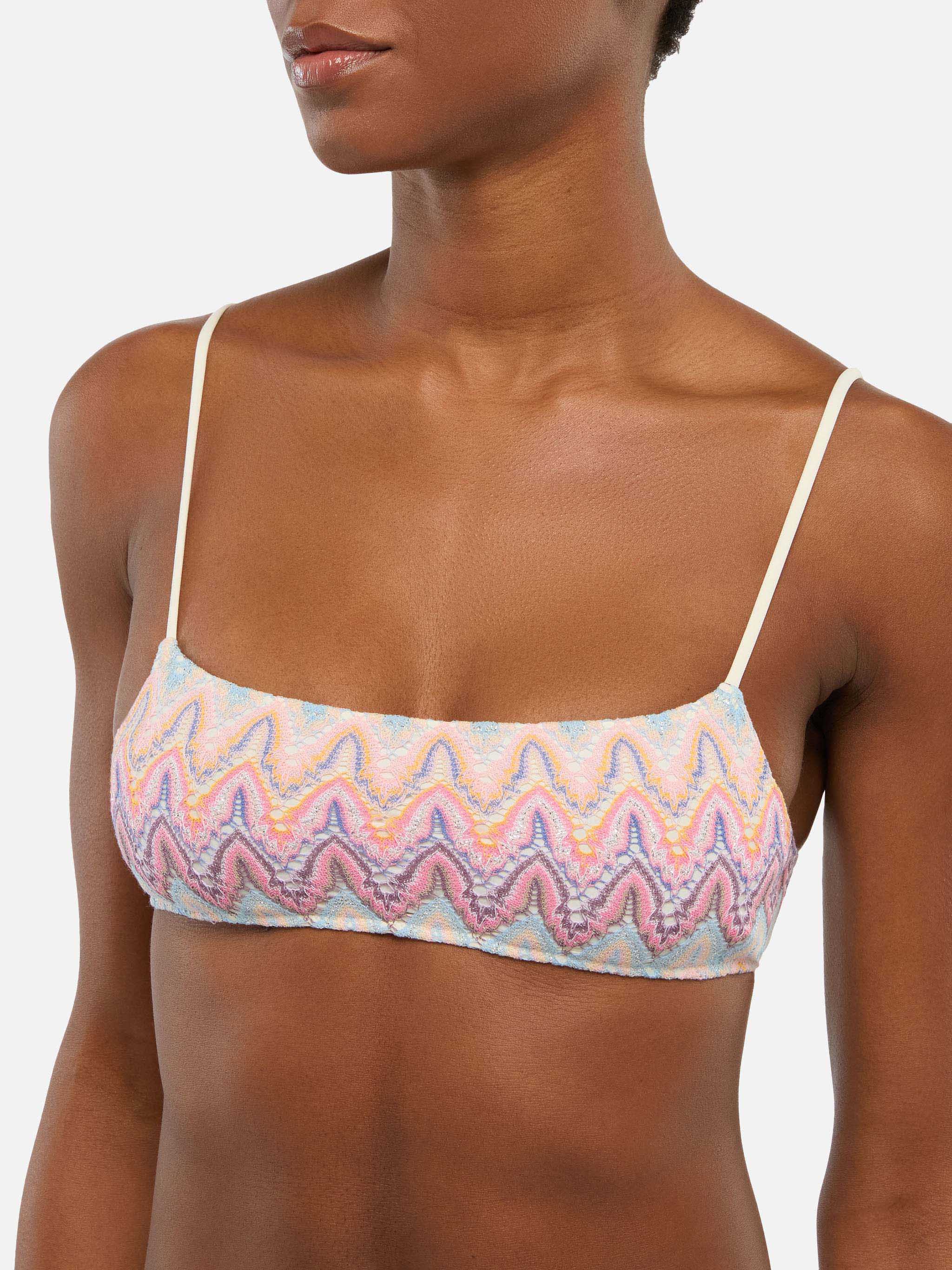 Sadie Naomi bralette bikini in raschel knit - Image 3