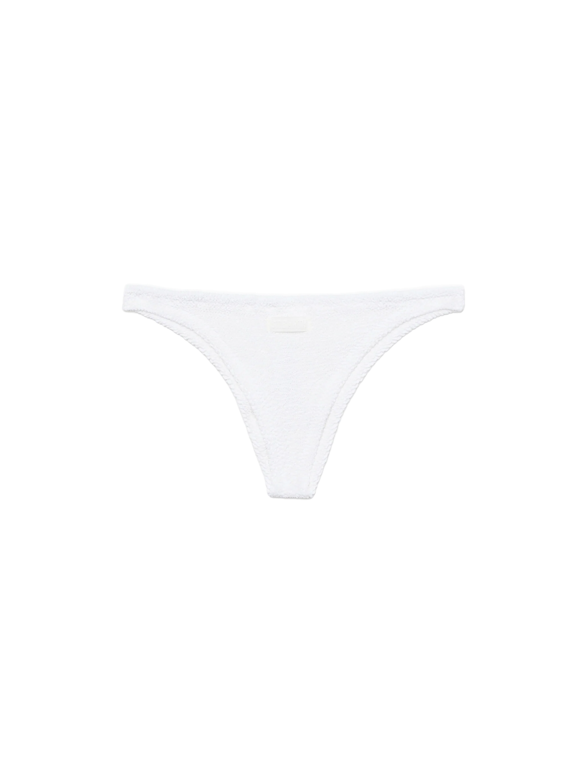Naomi white crinkle cheeky swim briefs - Image 2