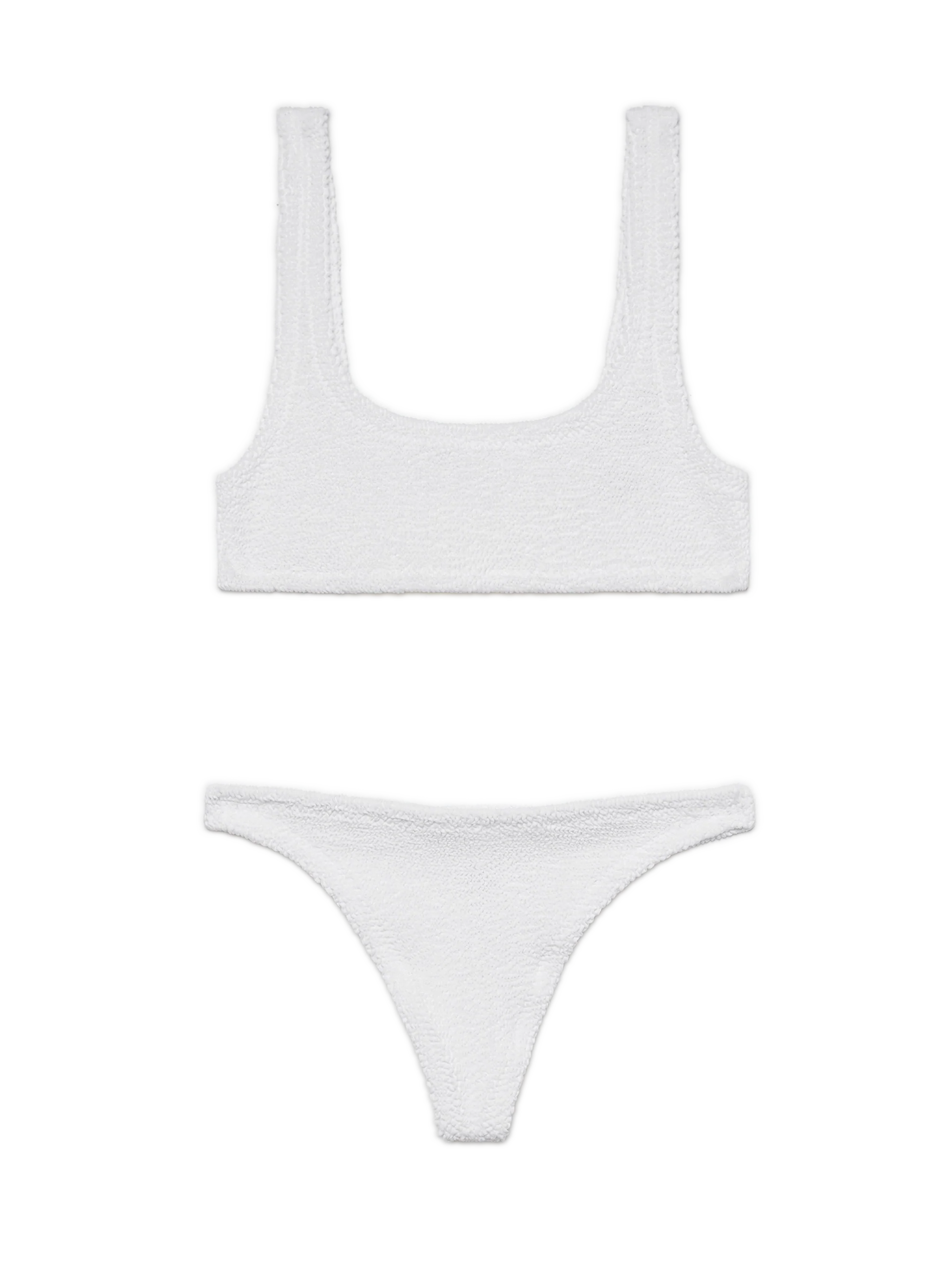 Bralette crinkle bikini Naima Naomi in white