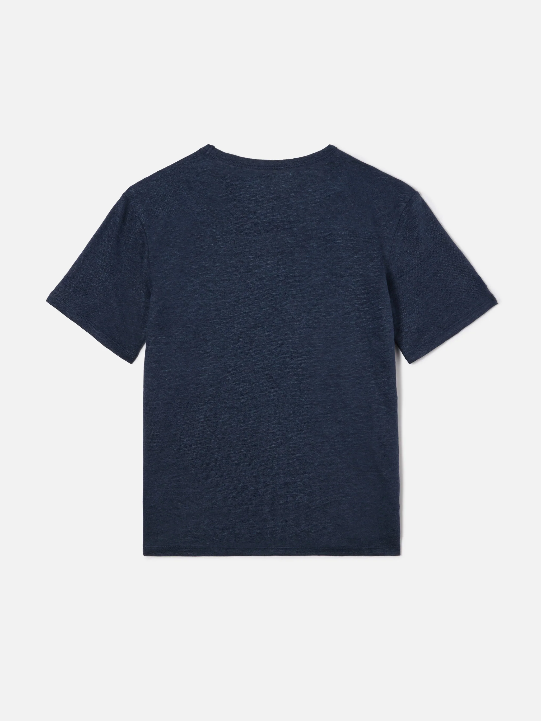Alex t-shirt in navy blue pure linen - Image 3