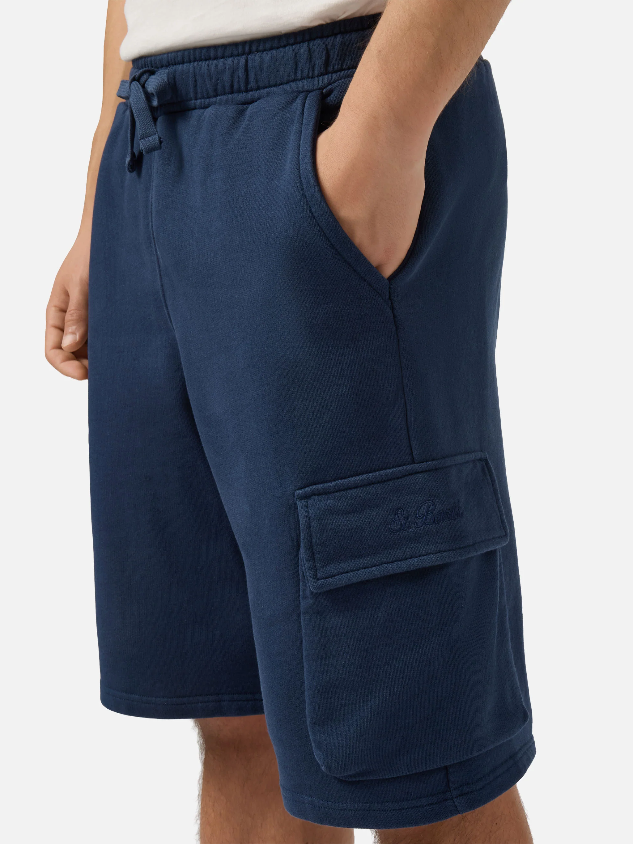 Navy blue cargo short pants Cargy - Image 2