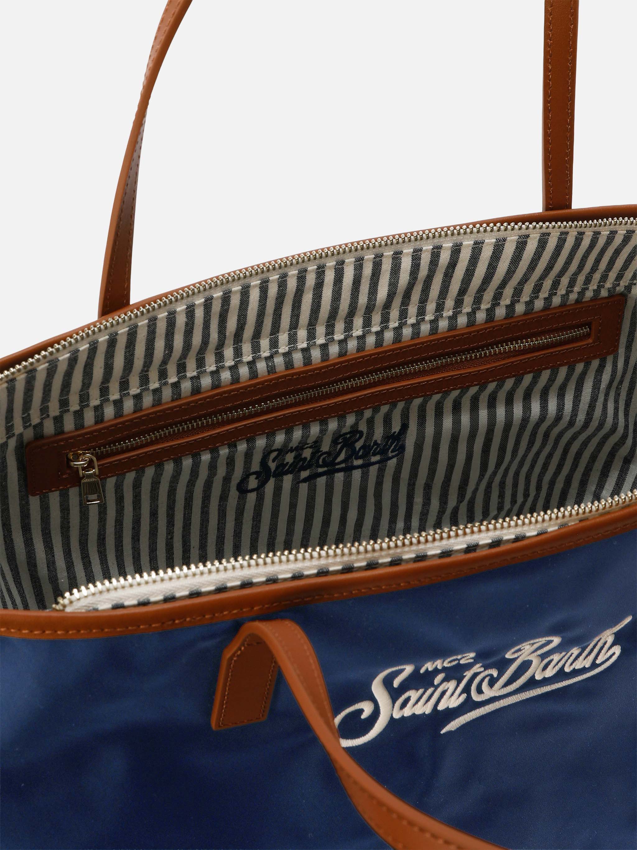 Navy blue City nylon regular bag - Image 4