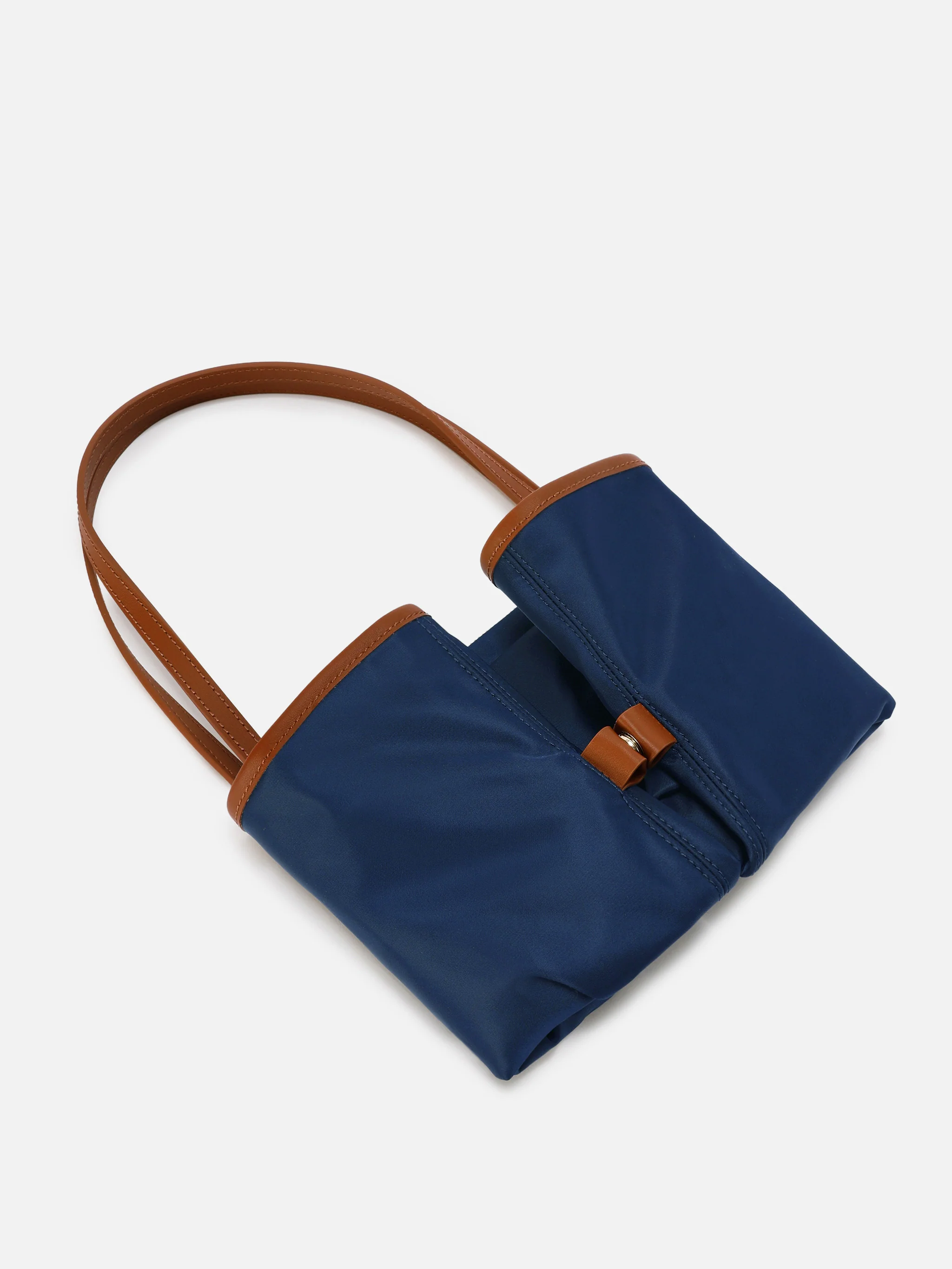 Navy blue City nylon regular bag - Image 5